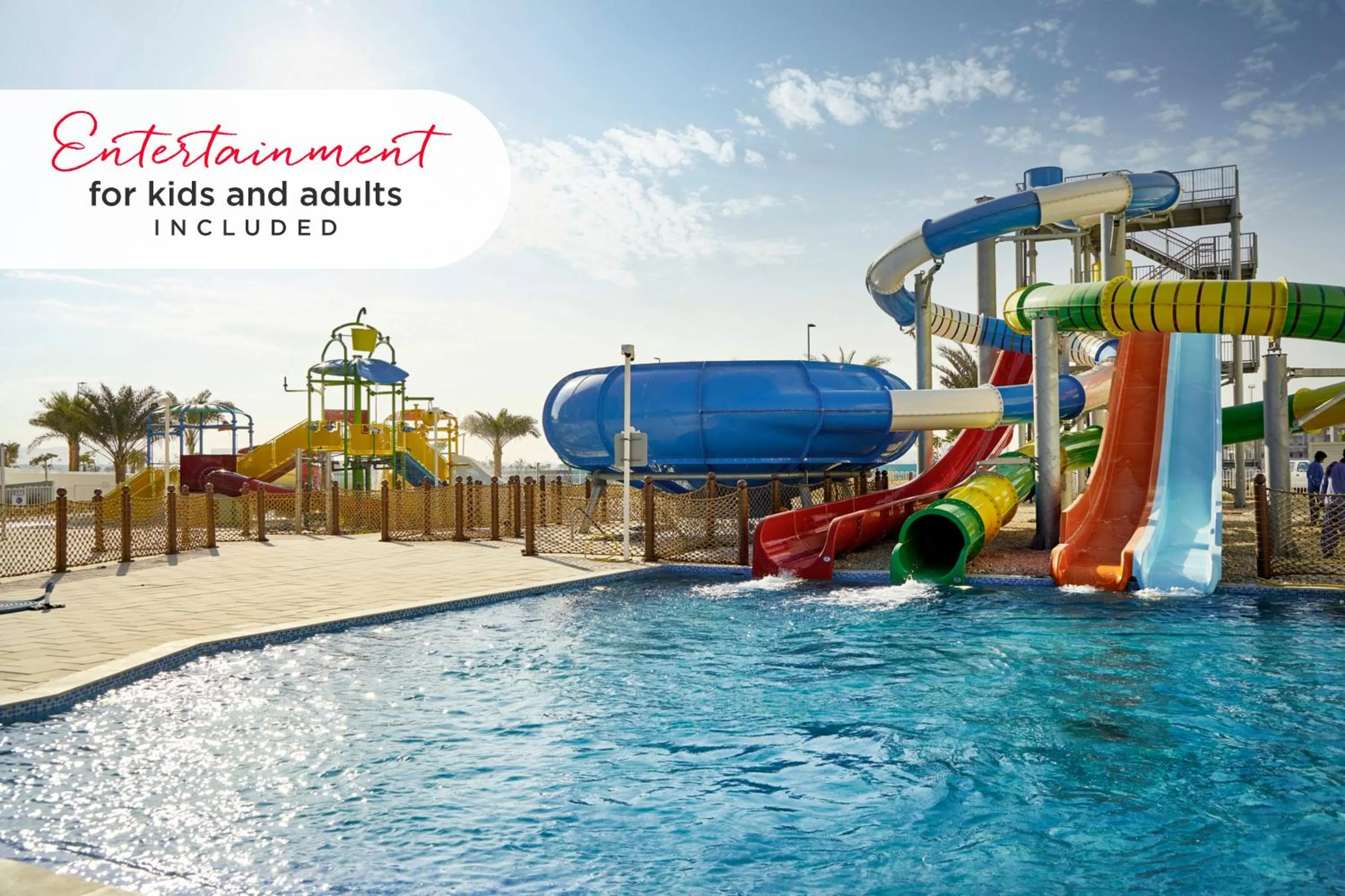 Aqua park in Riu Dubai Beach Resort - All Inclusive