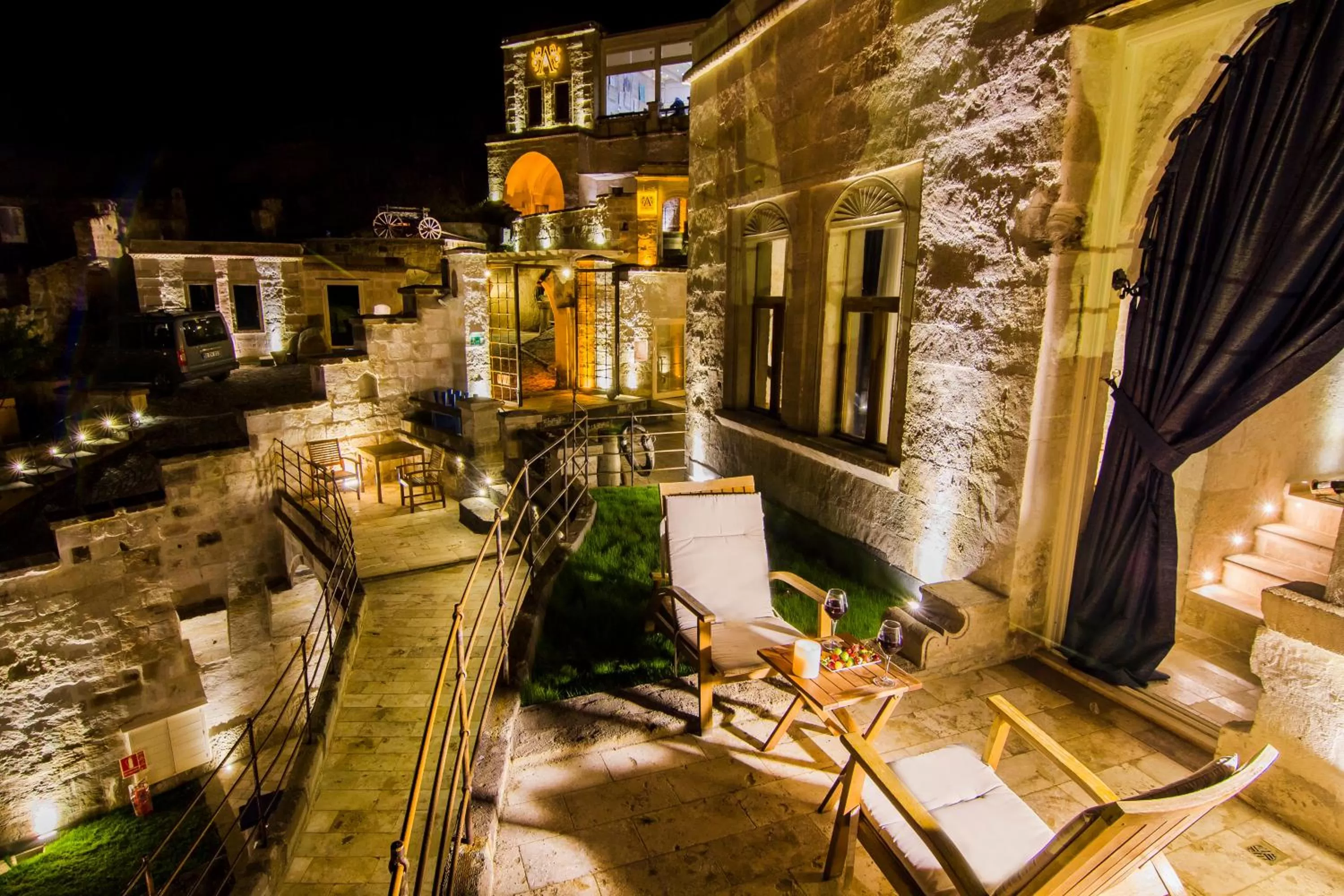 Balcony/Terrace in Azure Cave Suites - Cappadocia