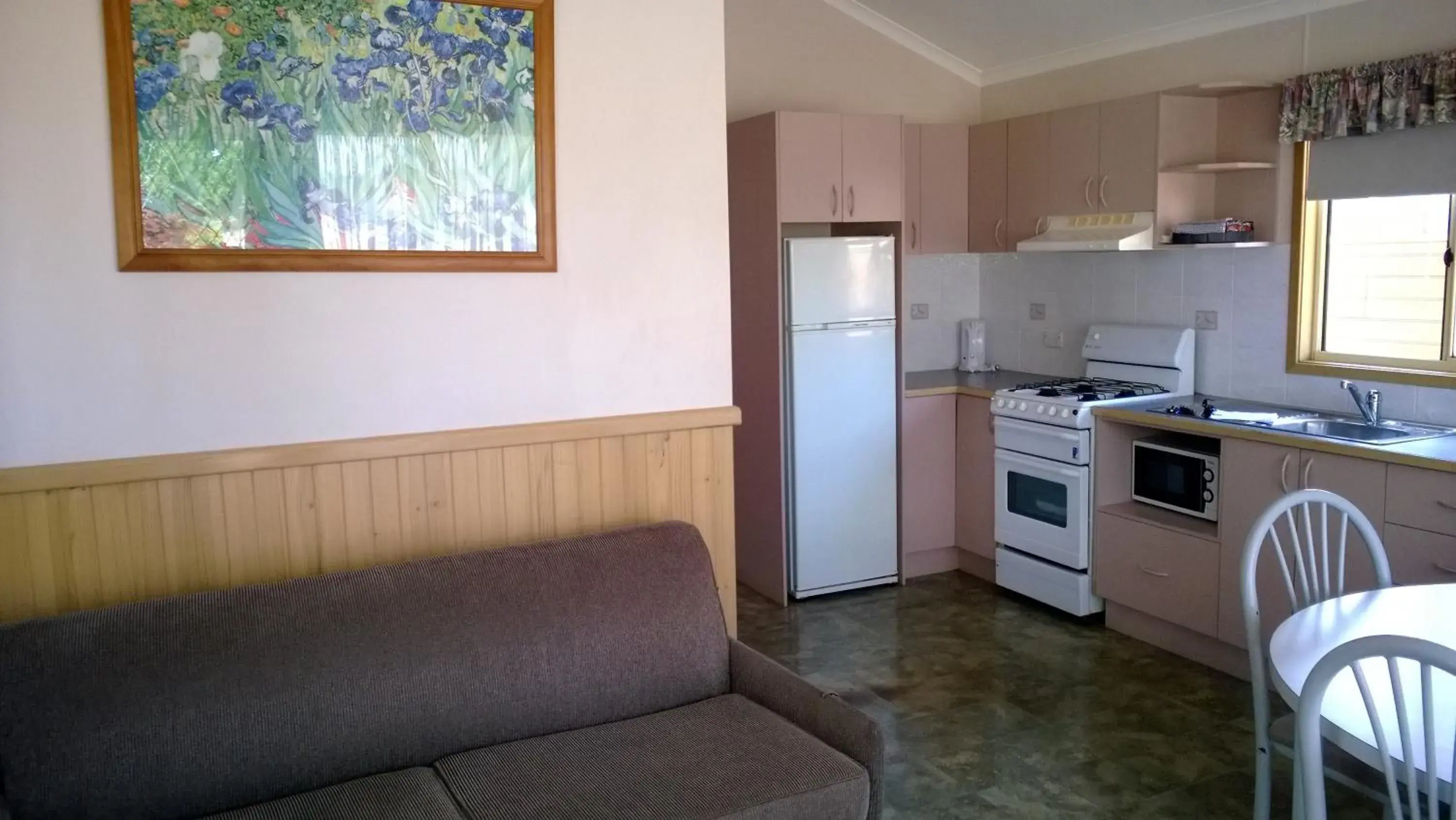 Living room, Kitchen/Kitchenette in Canberra Carotel Motel