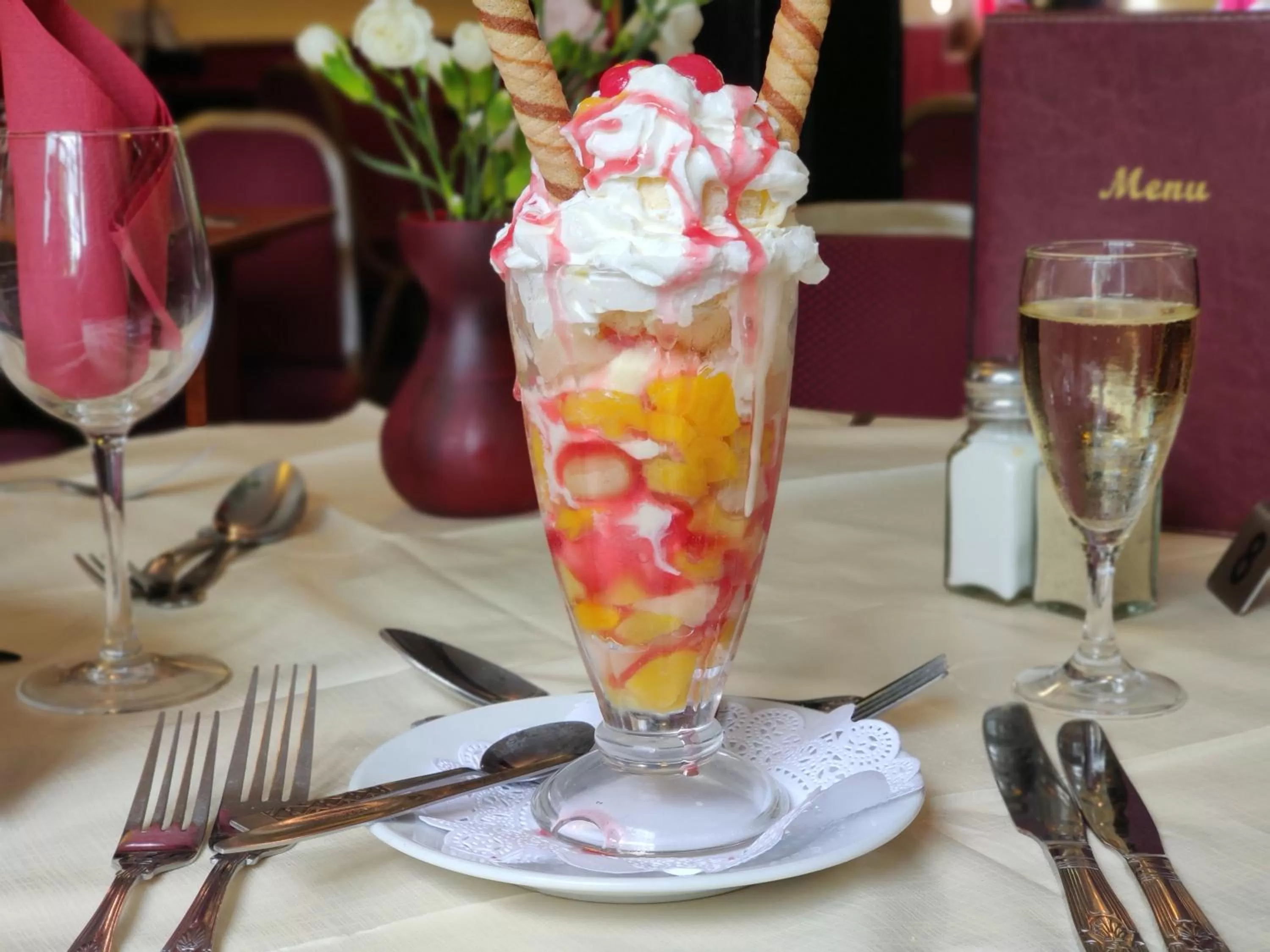 Food and drinks in The Five Bells, Eastry