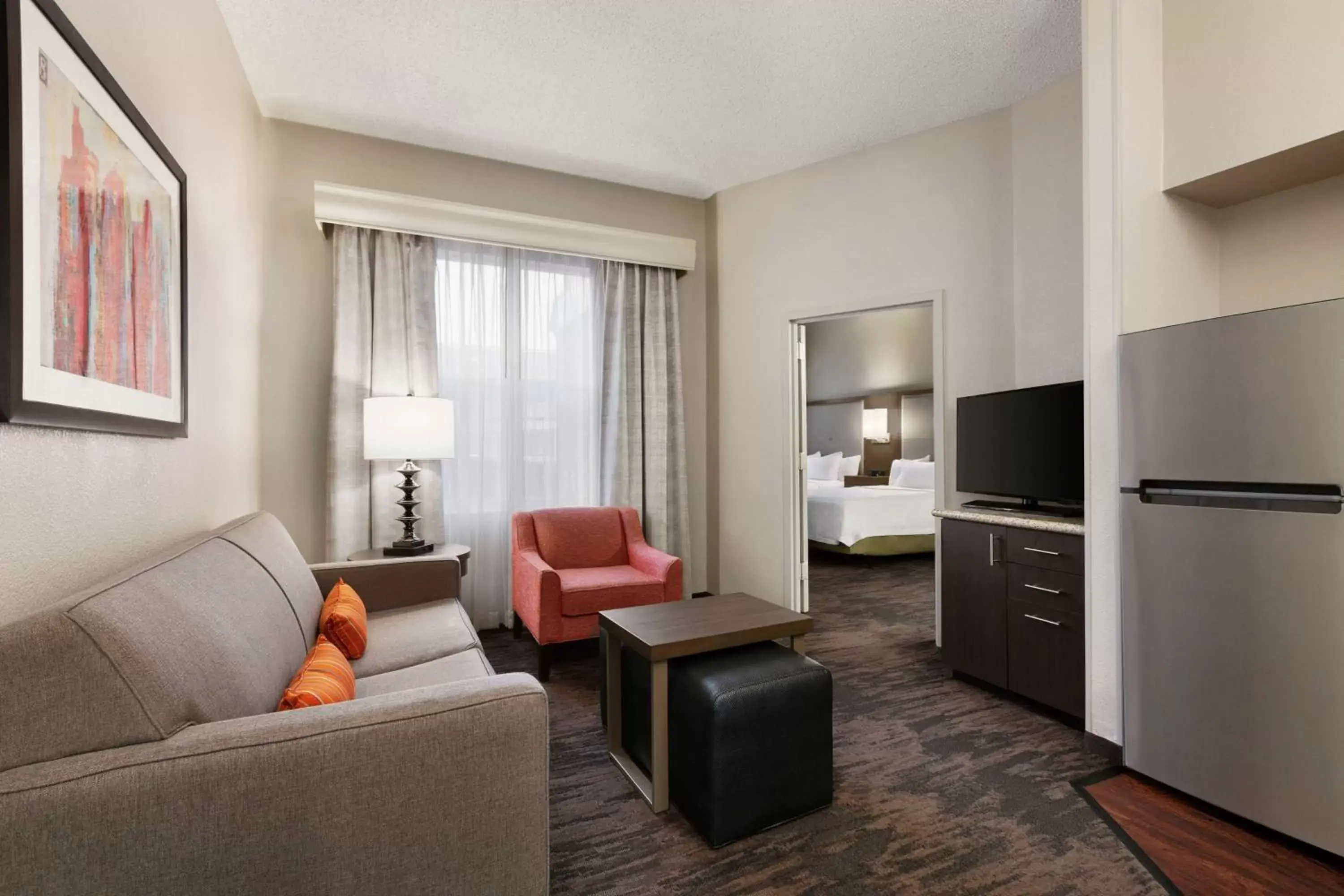 Bedroom, Seating Area in Homewood Suites by Hilton Dallas-Plano