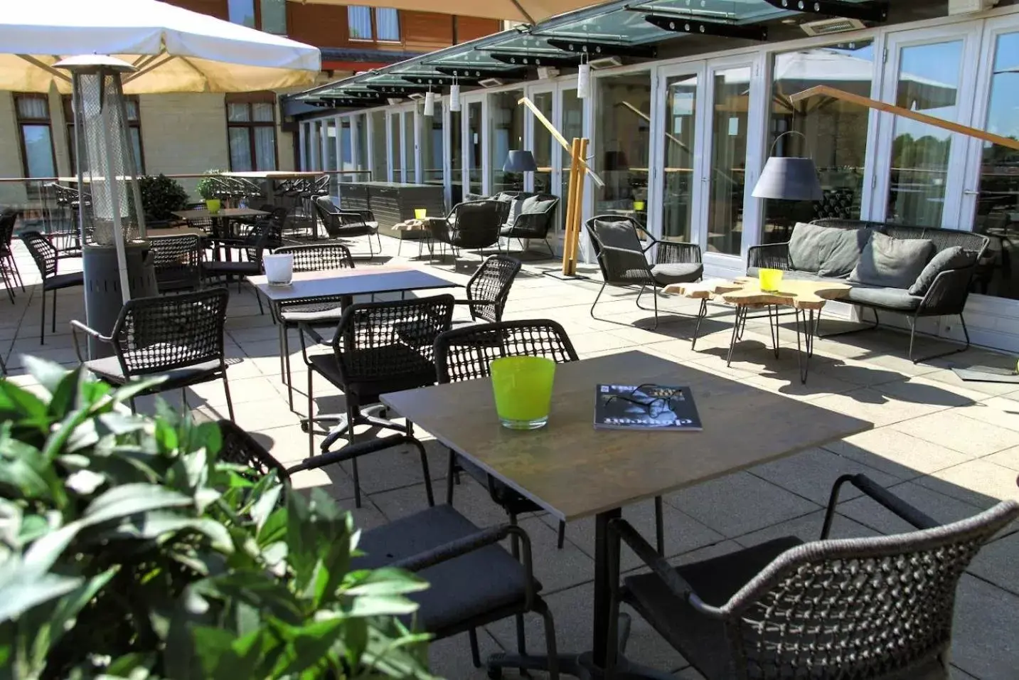 Balcony/Terrace, Restaurant/Places to Eat in Parkhotel Valkenburg