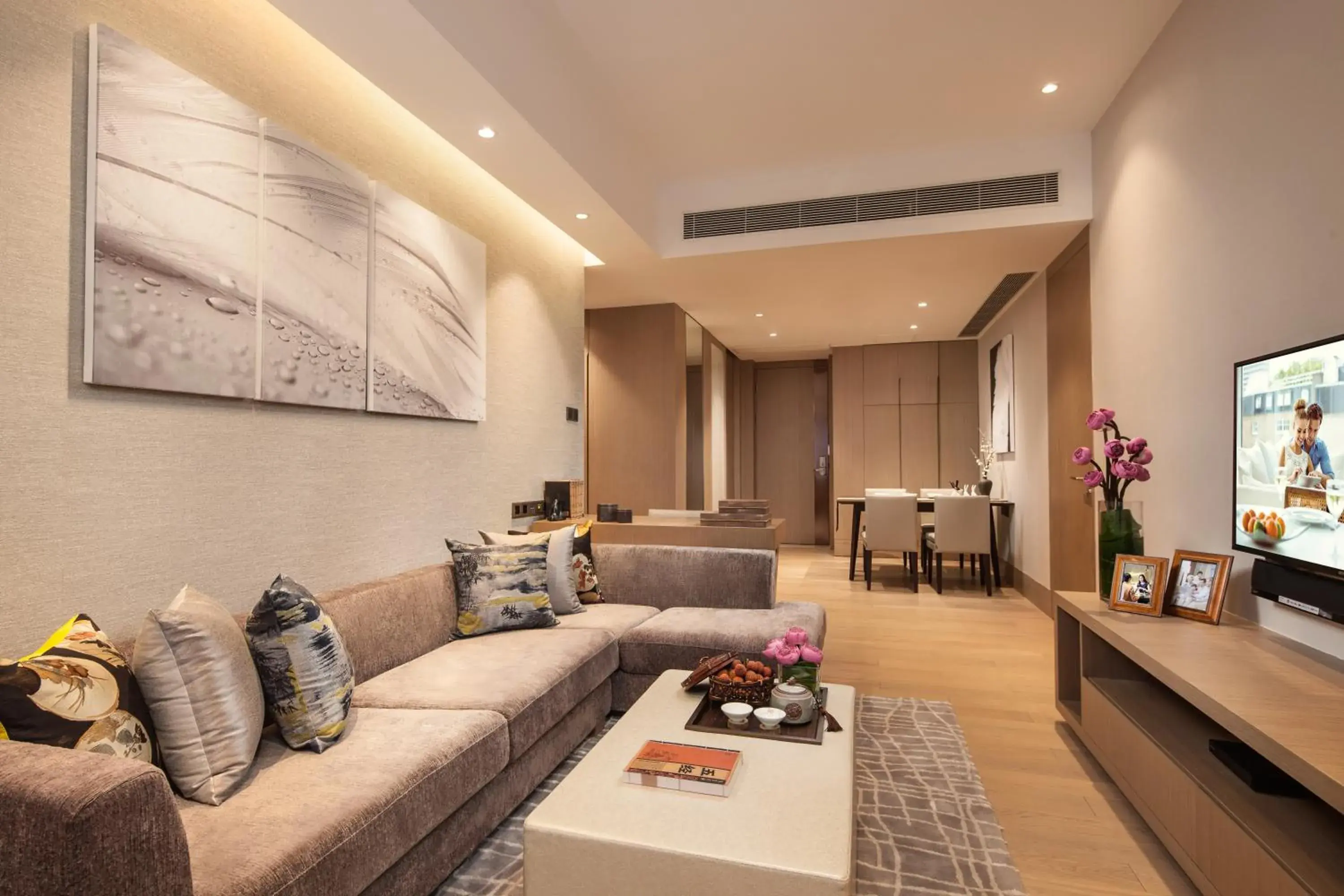Living room, Seating Area in Ascott Raffles City Shenzhen