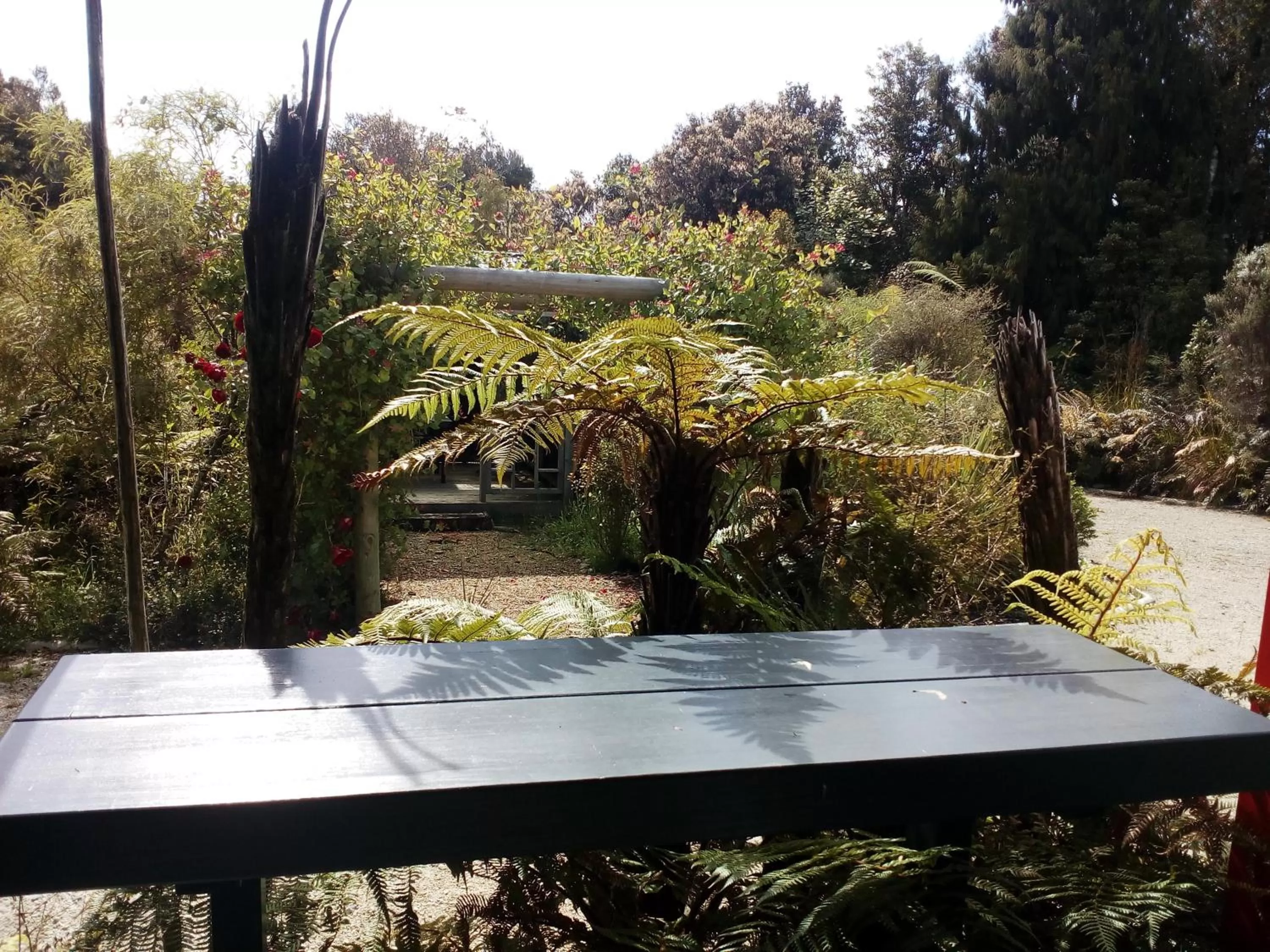 Patio in Mahinapua Retreat B&B