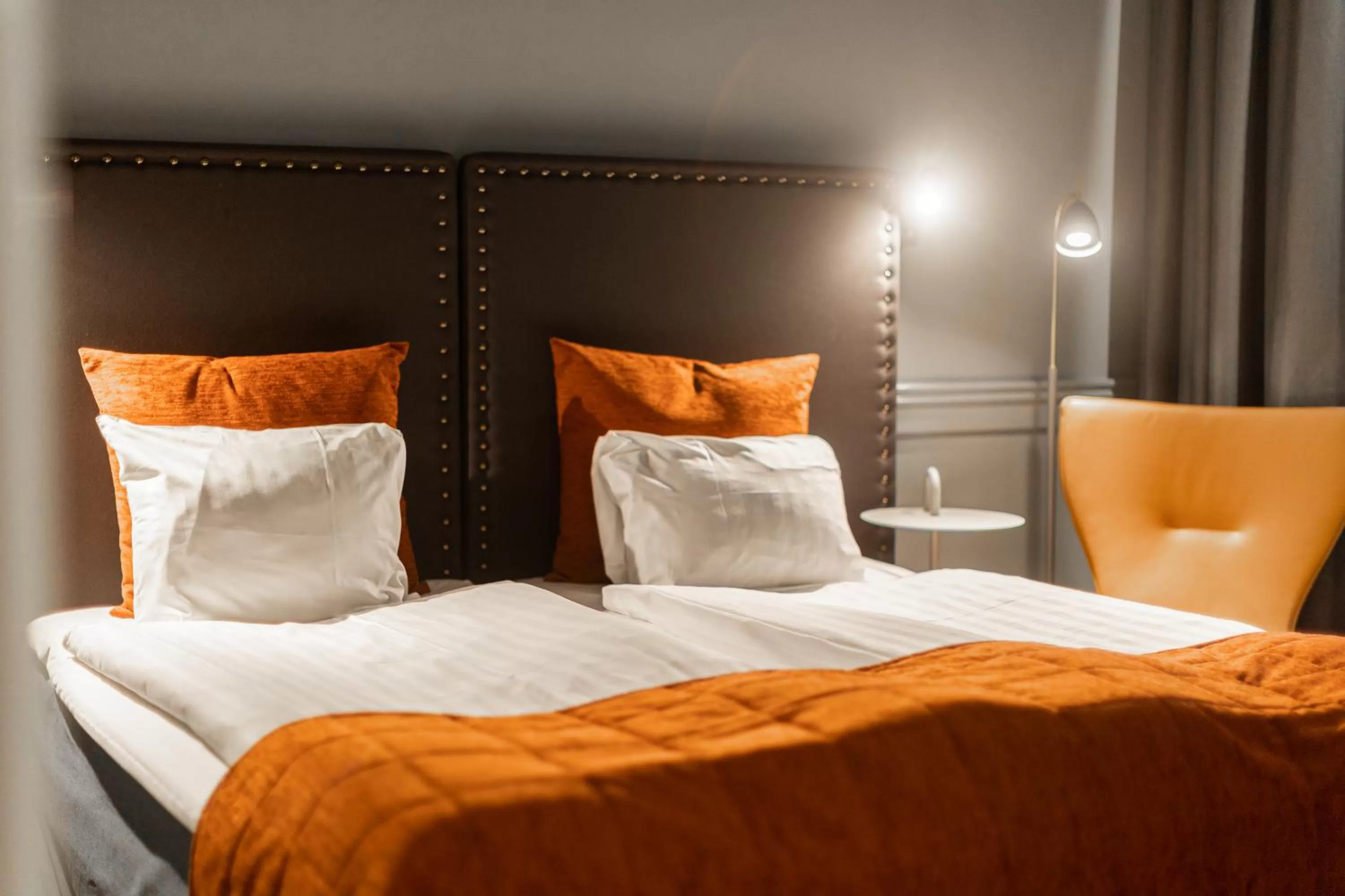 Bed in Hotel Poseidon