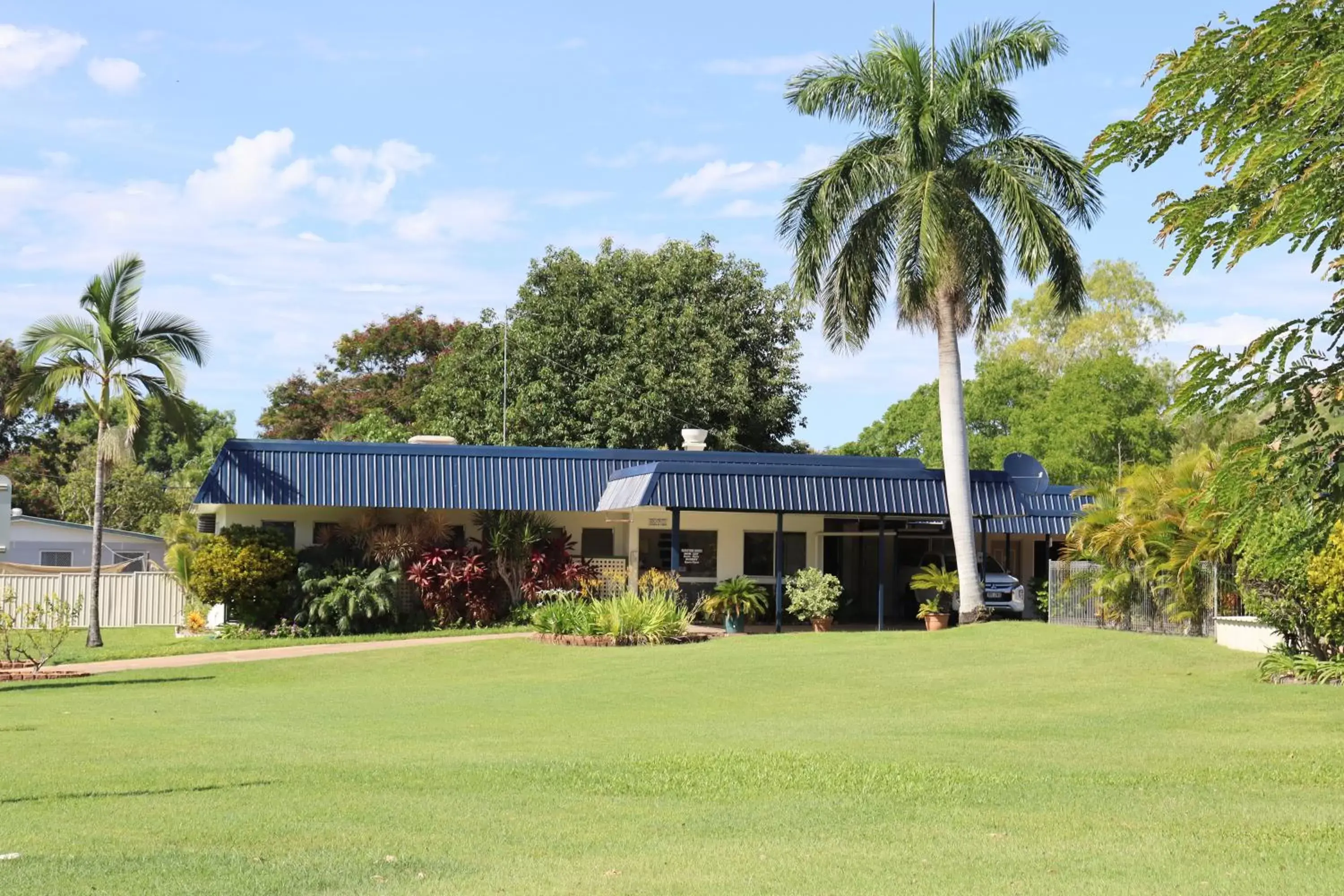 Property Building in Country Road Motel