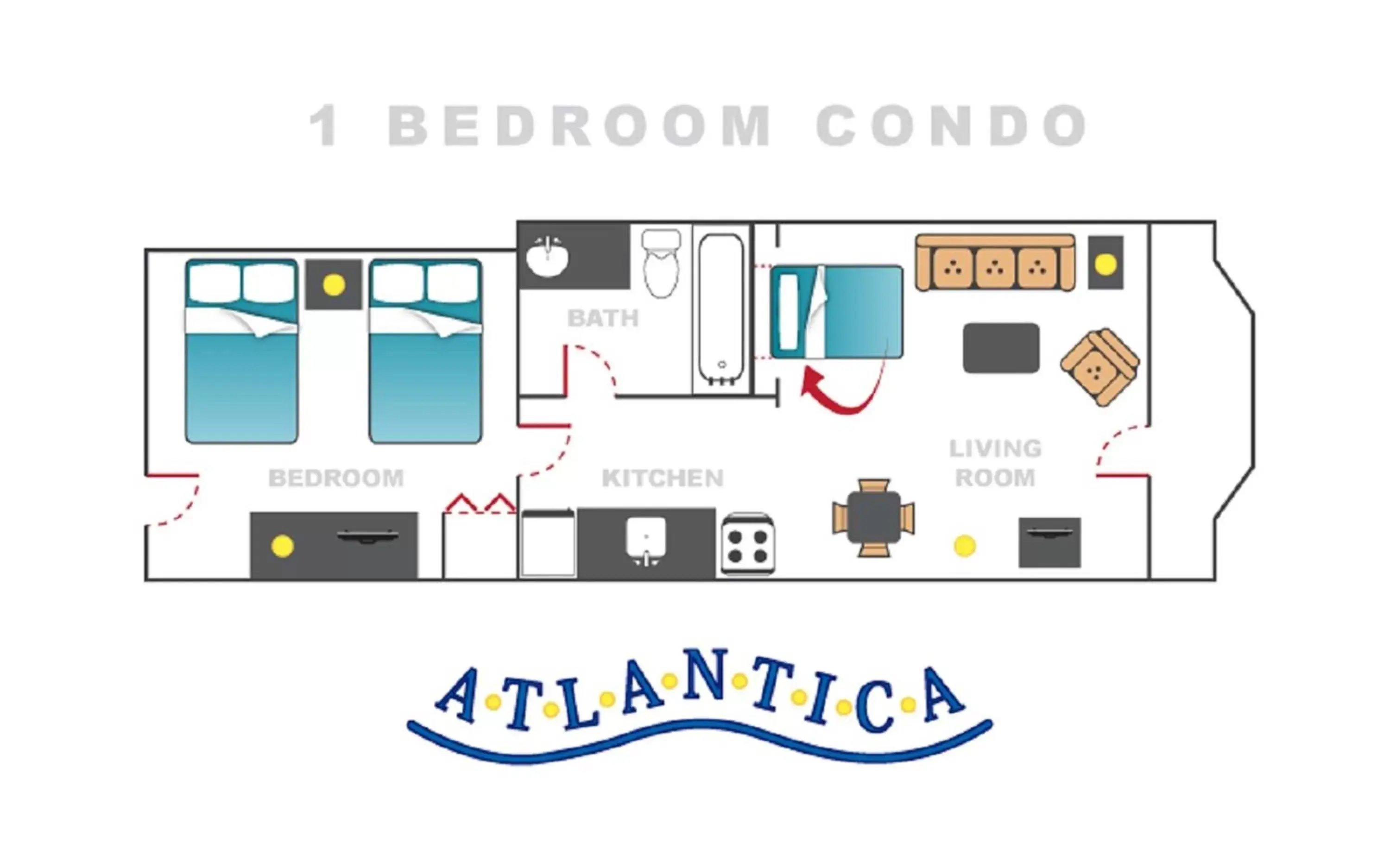 Floor Plan in Atlantica Resort