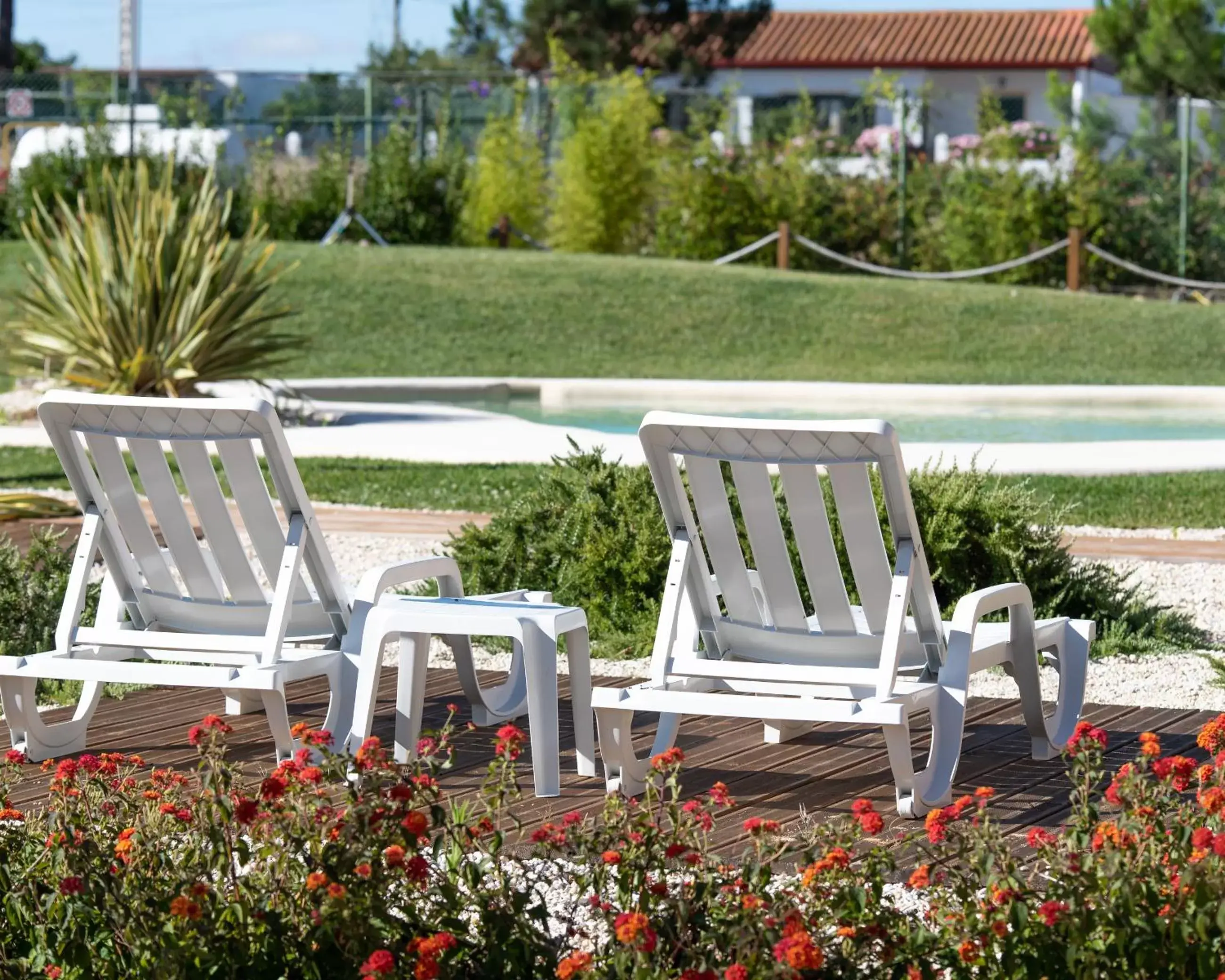 Garden, Swimming Pool in Hotel Rural Monte da Leziria