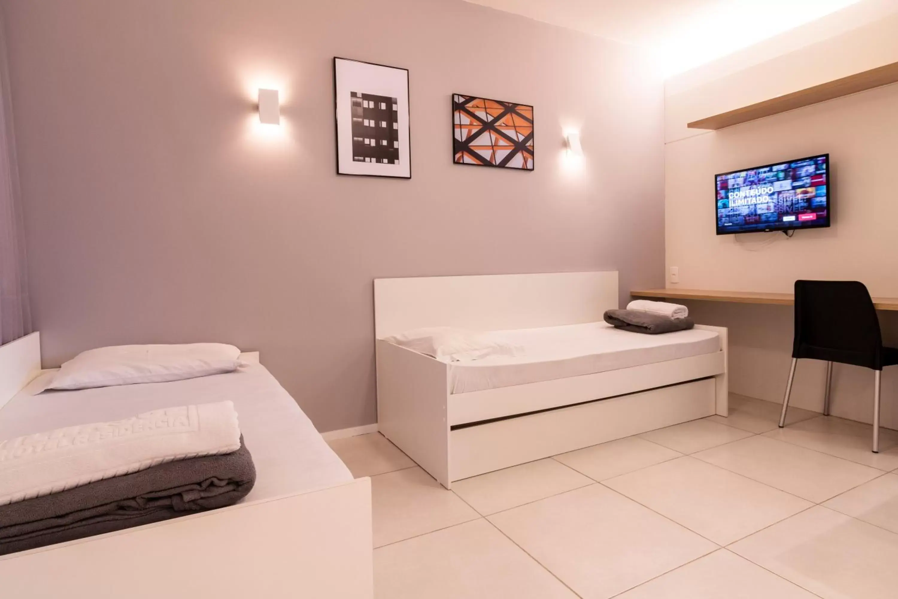 TV and multimedia, Bed in Ilhasul Hotel Residencia TV and multimedia, Bed in Ilhasul Hotel Residencia