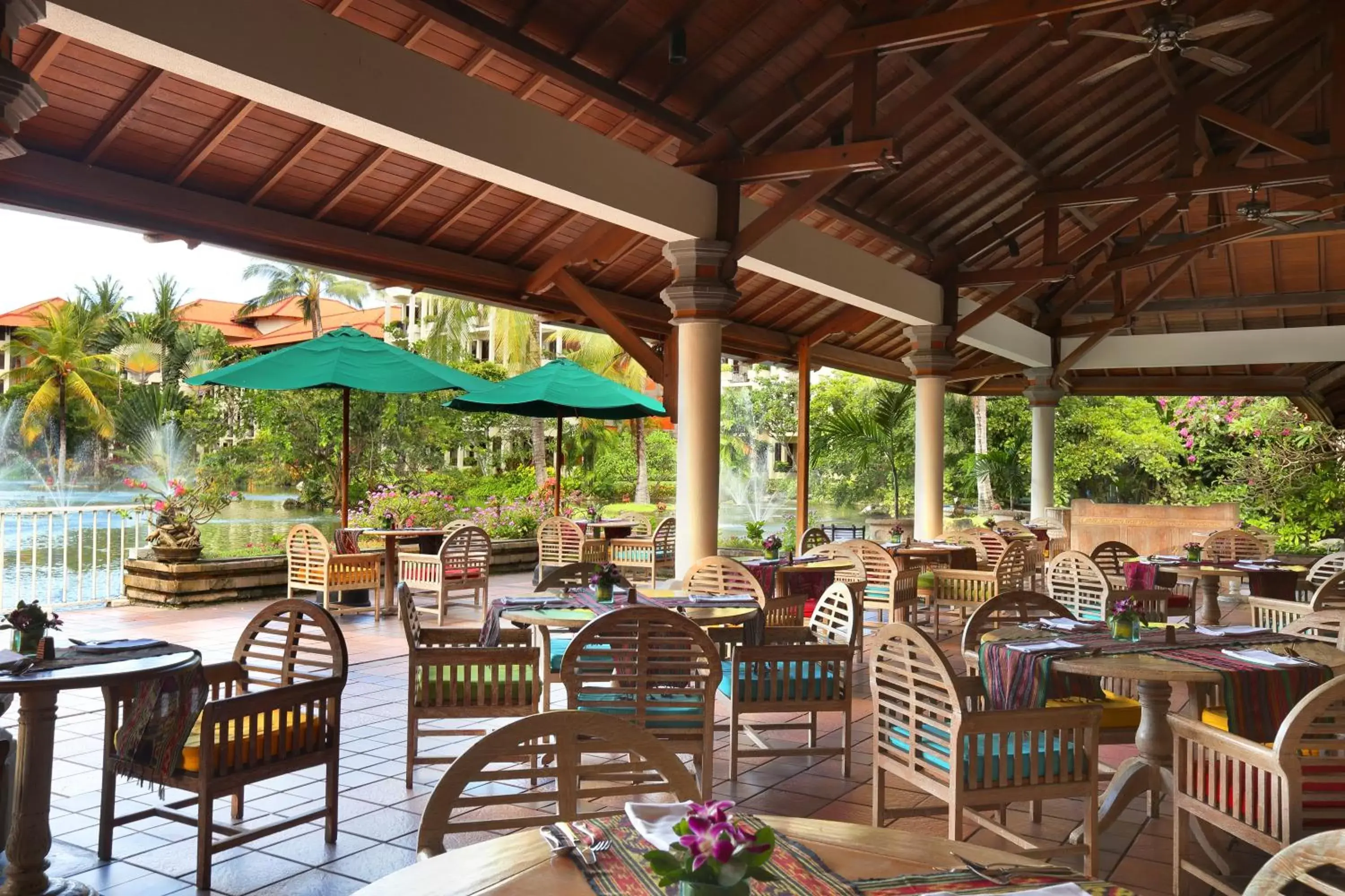 Garden view in Ayodya Resort Bali Garden view in Ayodya Resort Bali