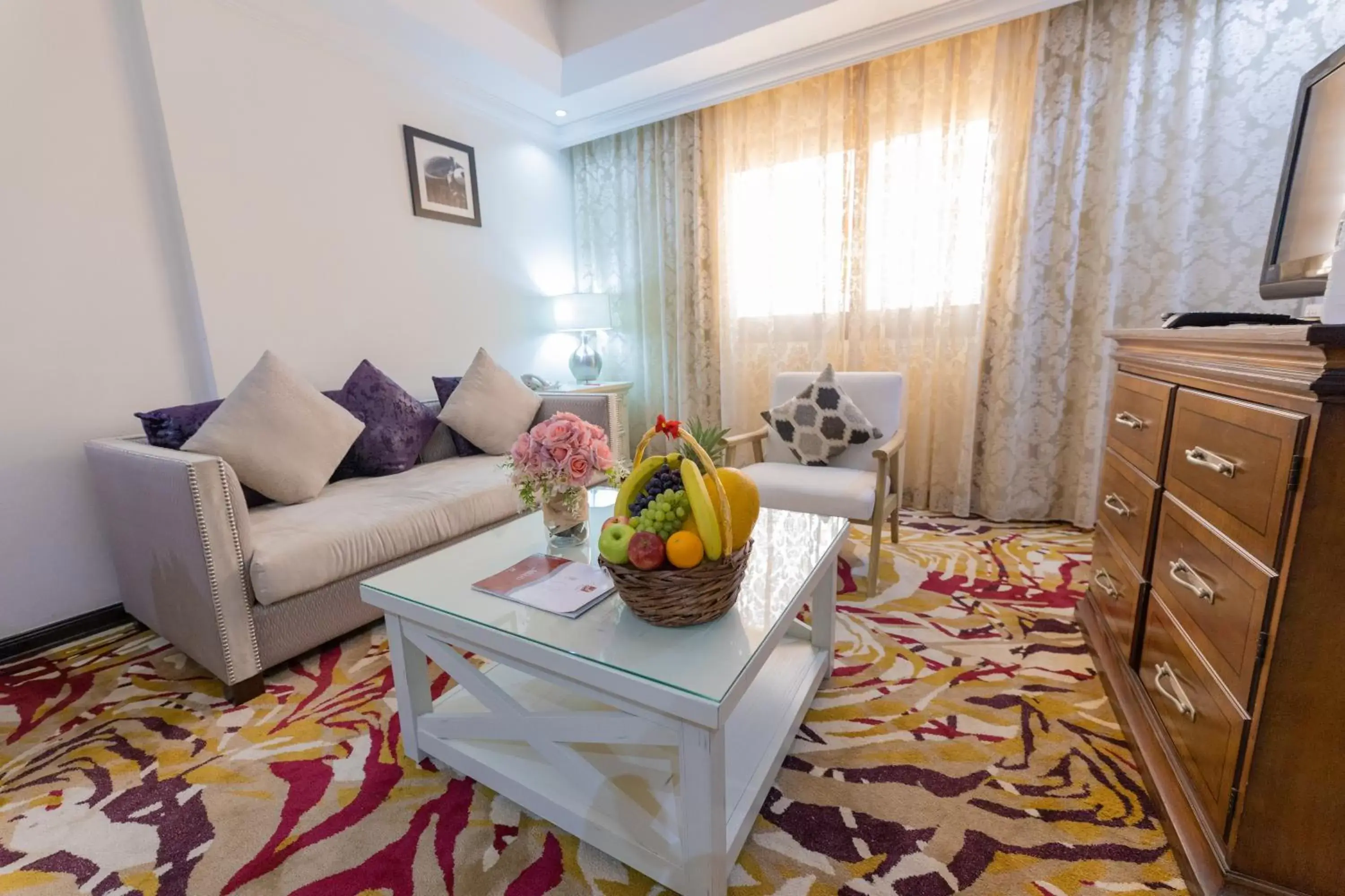 Balcony/Terrace, Seating Area in Ewan Ajman Suites Hotel