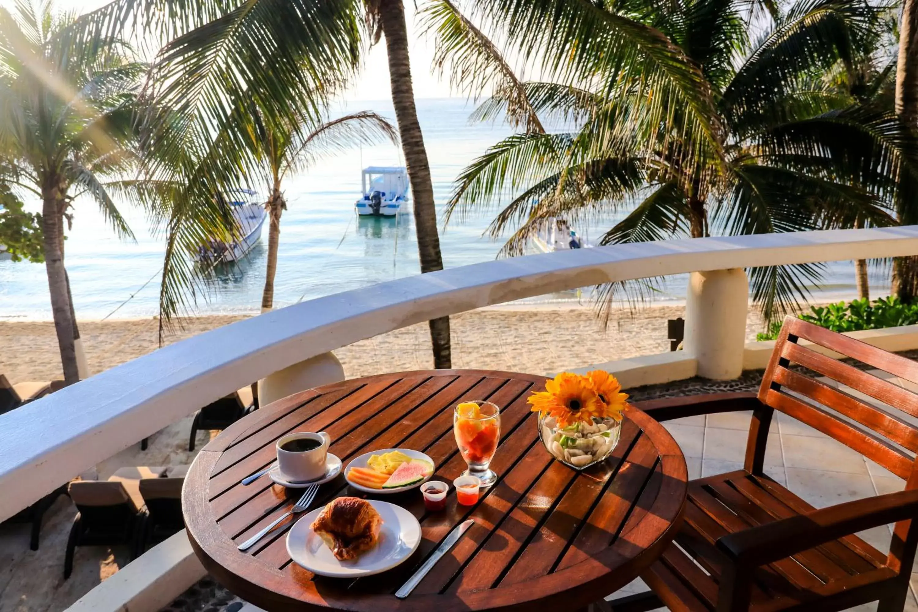 Continental breakfast in Playa Palms Beach Hotel