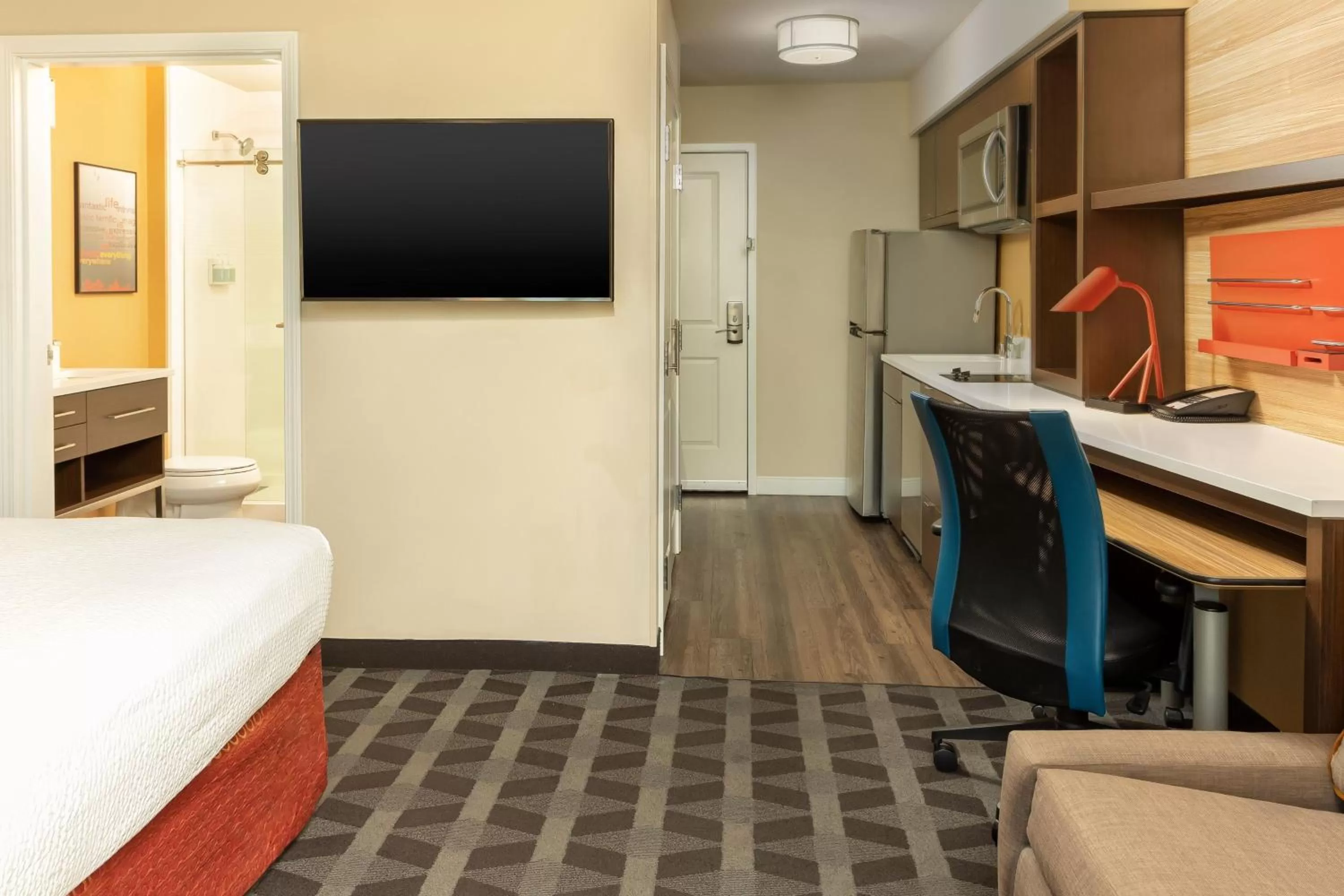 Bedroom, Bed in TownePlace Suites By Marriott Las Vegas Stadium District