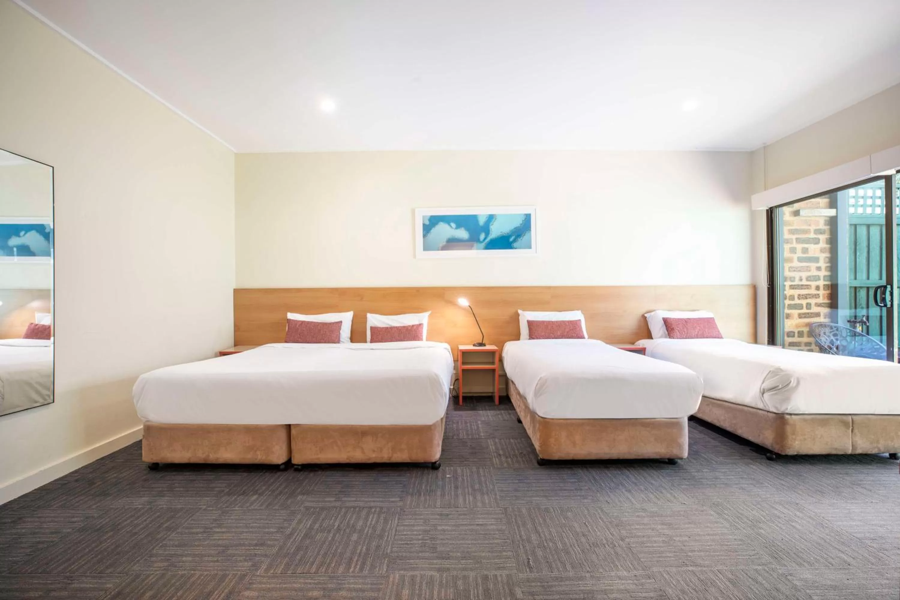 Bedroom, Bed in Nightcap at High Flyer Hotel