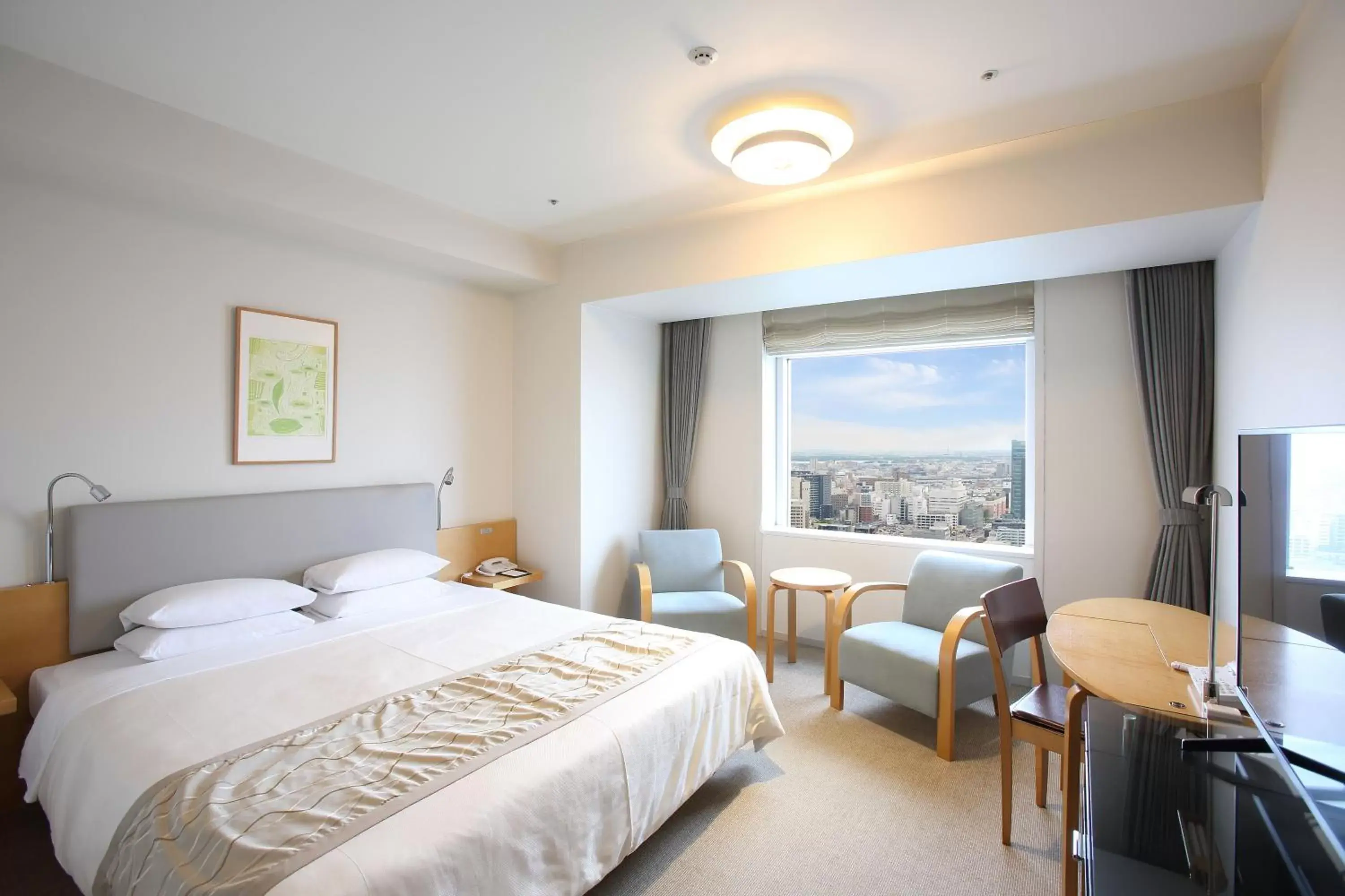 Bed in Hotel Nikko Niigata