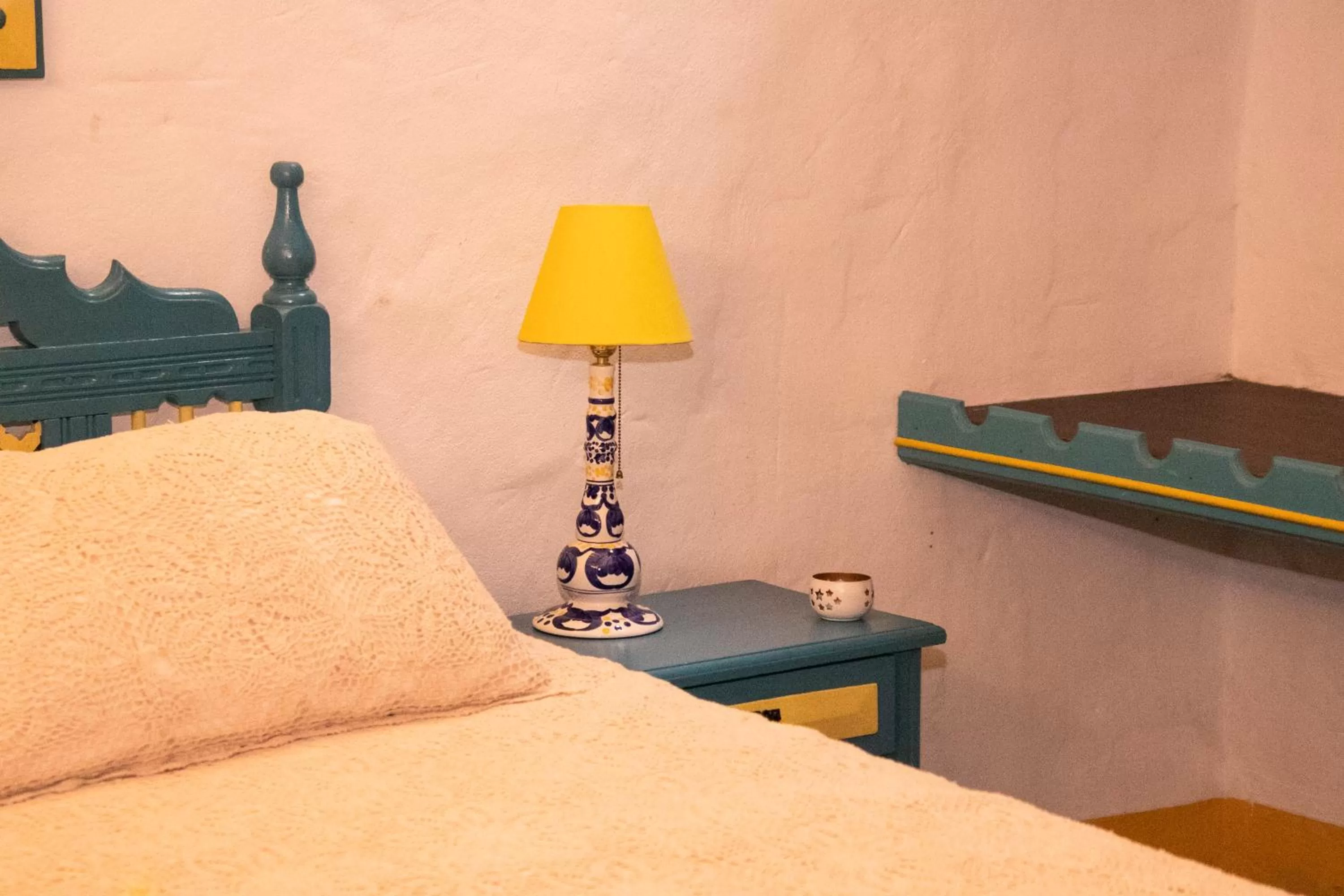 Decorative detail, Bed in El Despertar Hotel