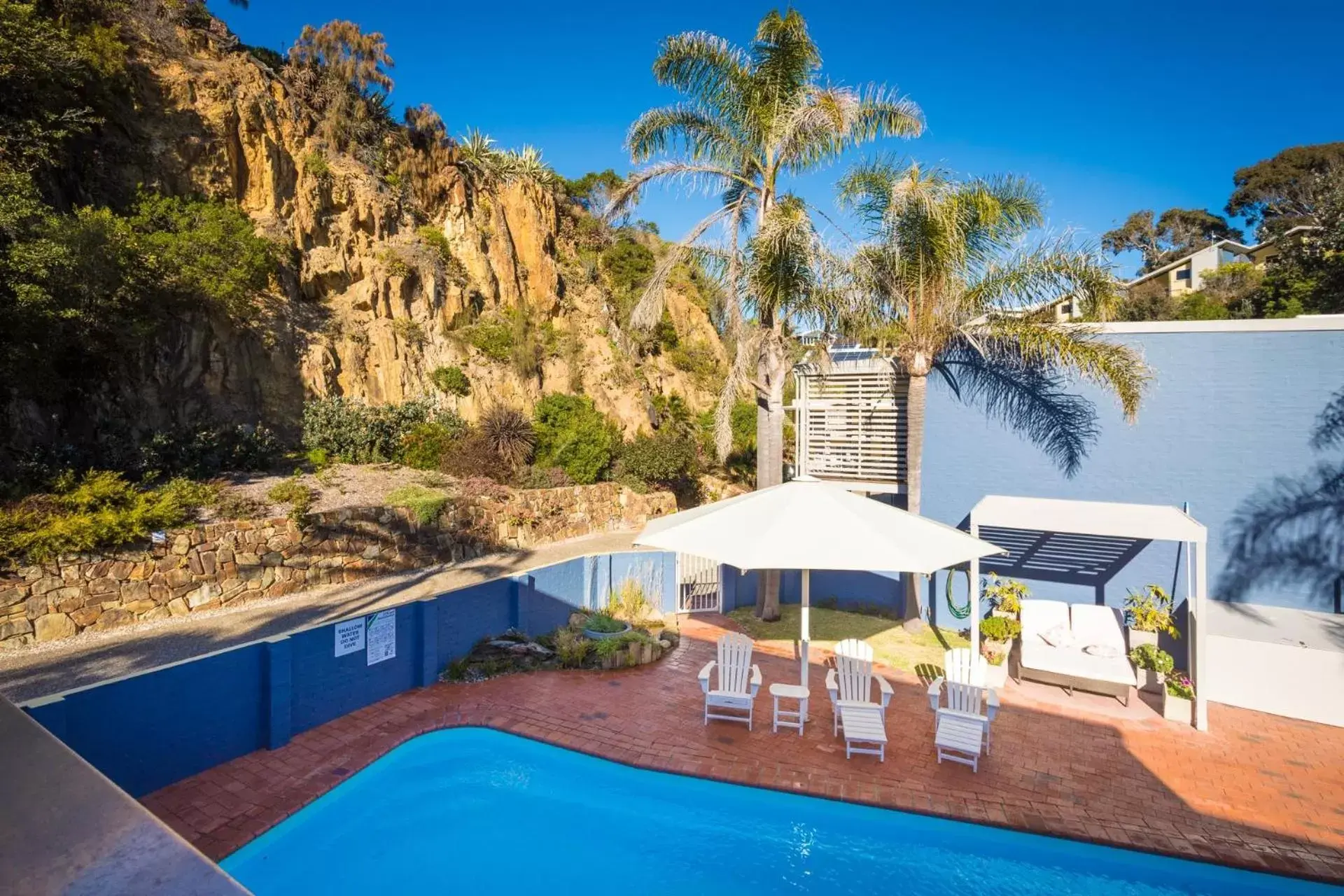 Pool View in Tathra Beach House Holiday Apartments