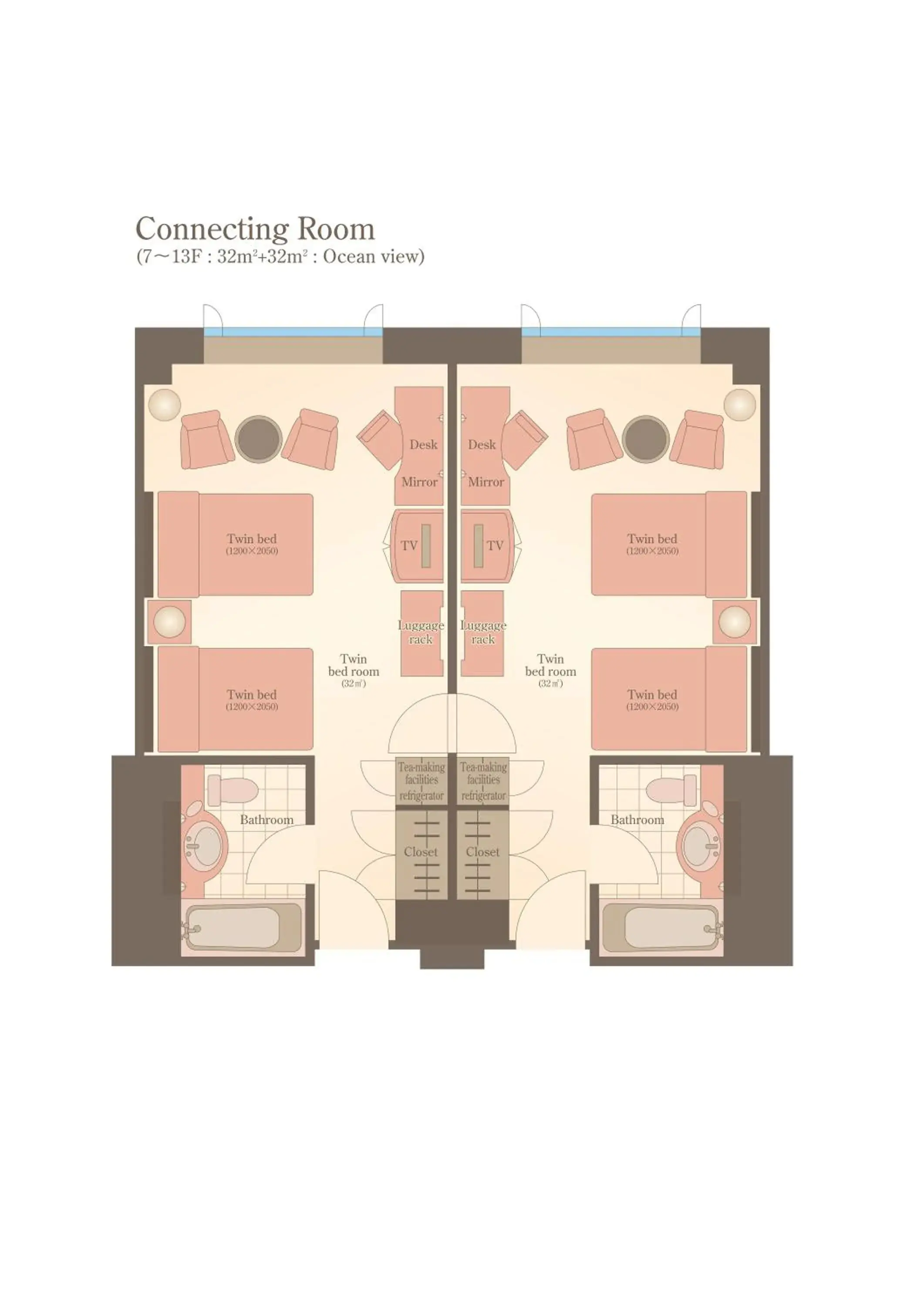 Floor Plan in Grand Park Otaru Hotel