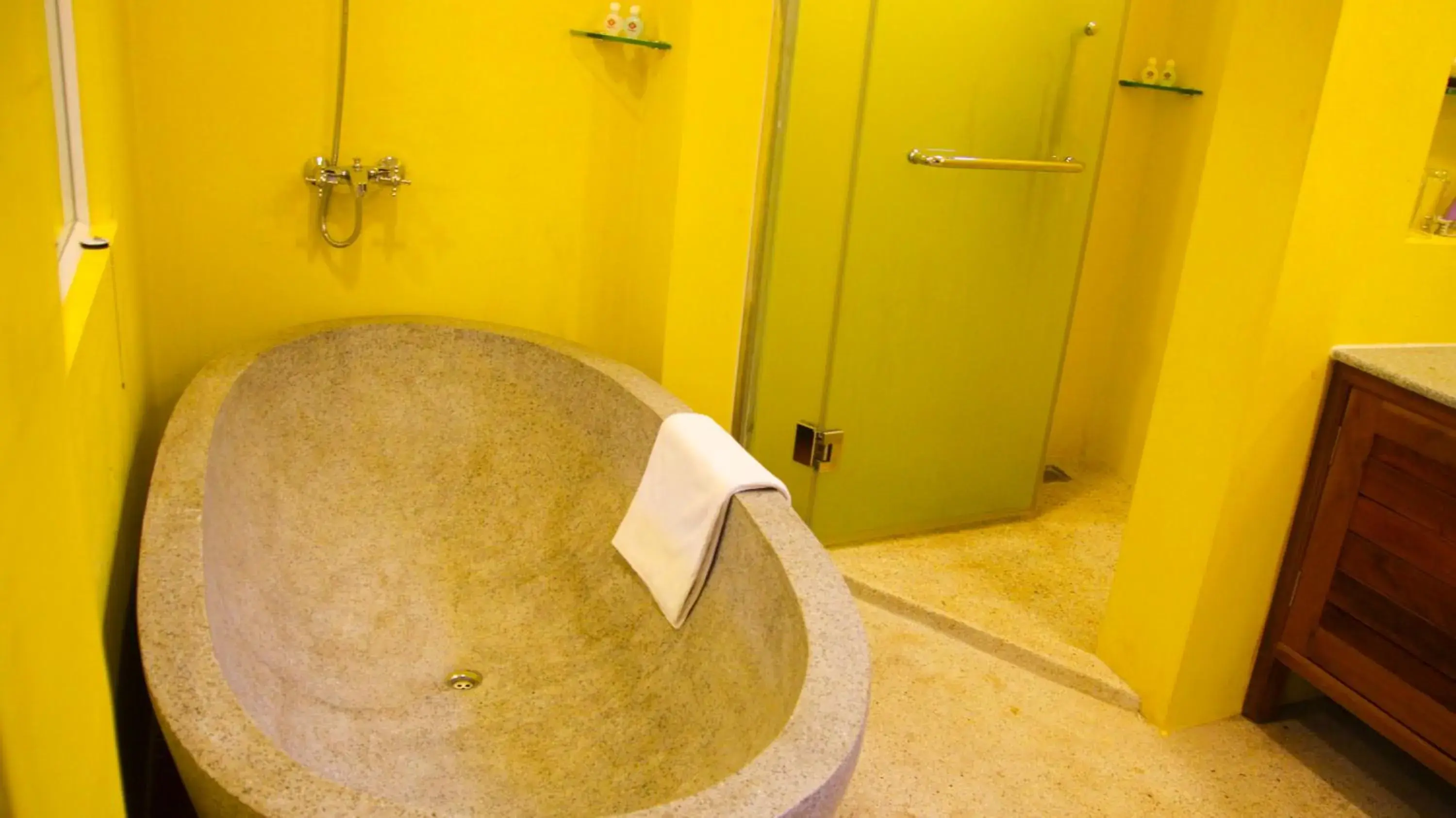 Bath, Bathroom in La Residence Watbo Hotel