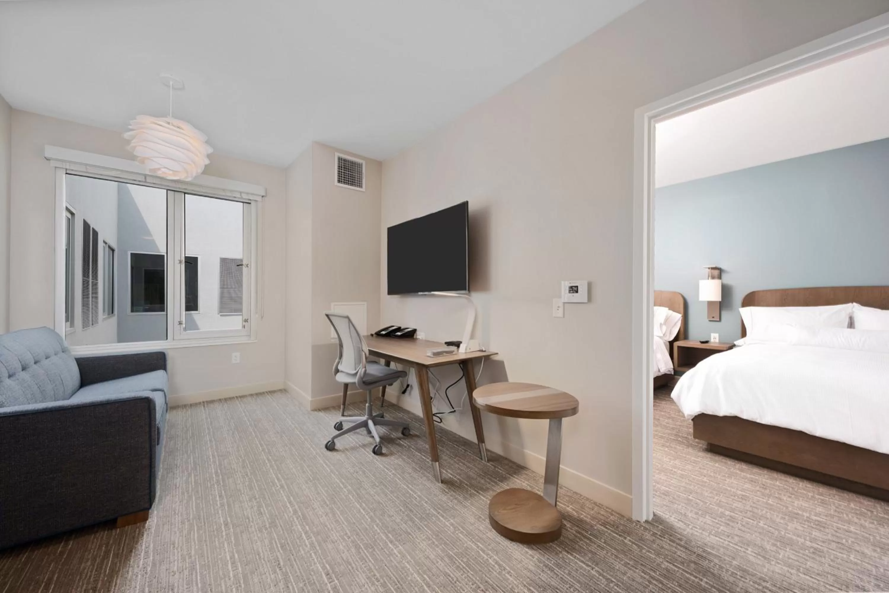 Bedroom, Bed in Element Hampton Peninsula Town Center