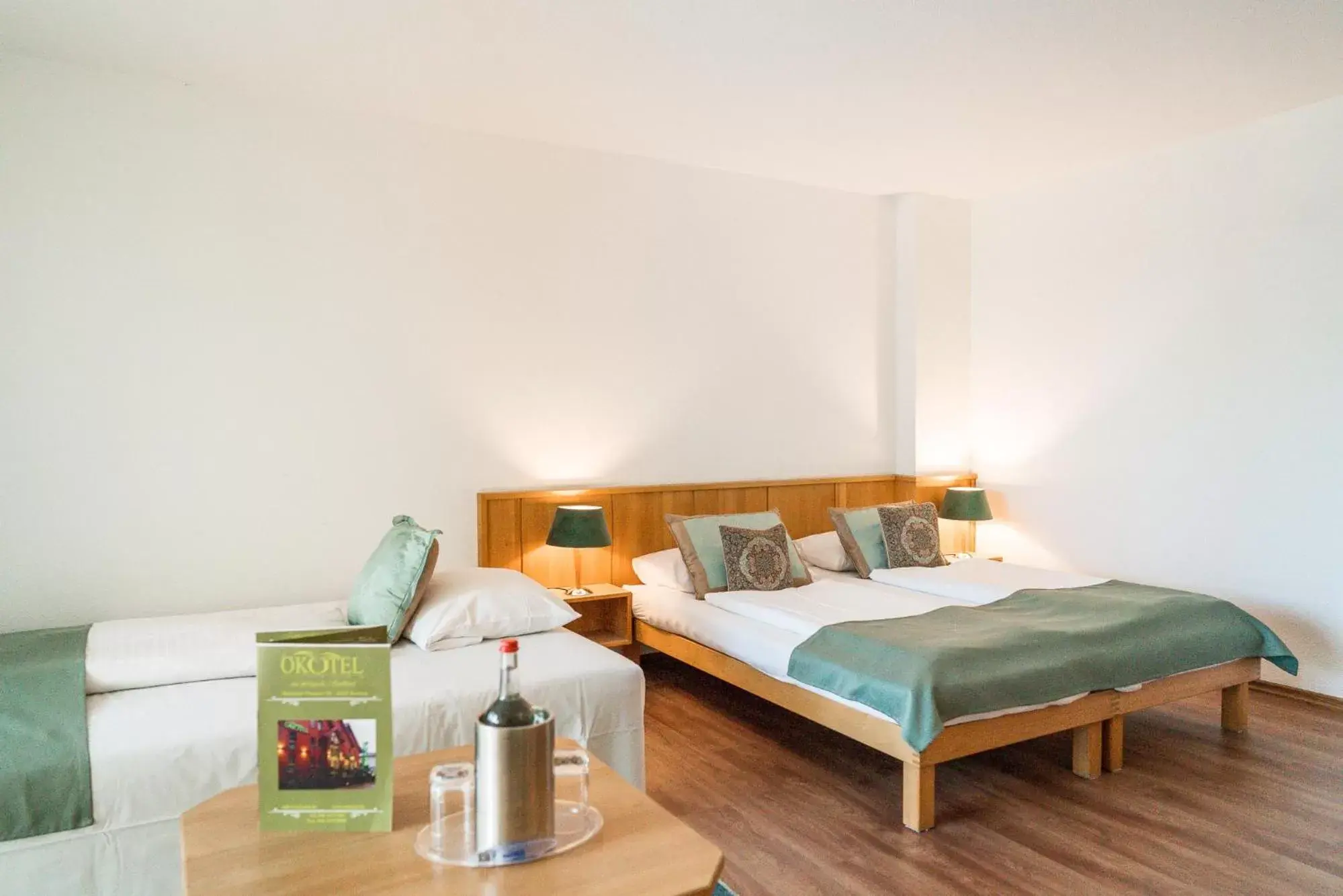 Photo of the whole room, Bed in Ökotel Hamburg Photo of the whole room, Bed in Ökotel Hamburg