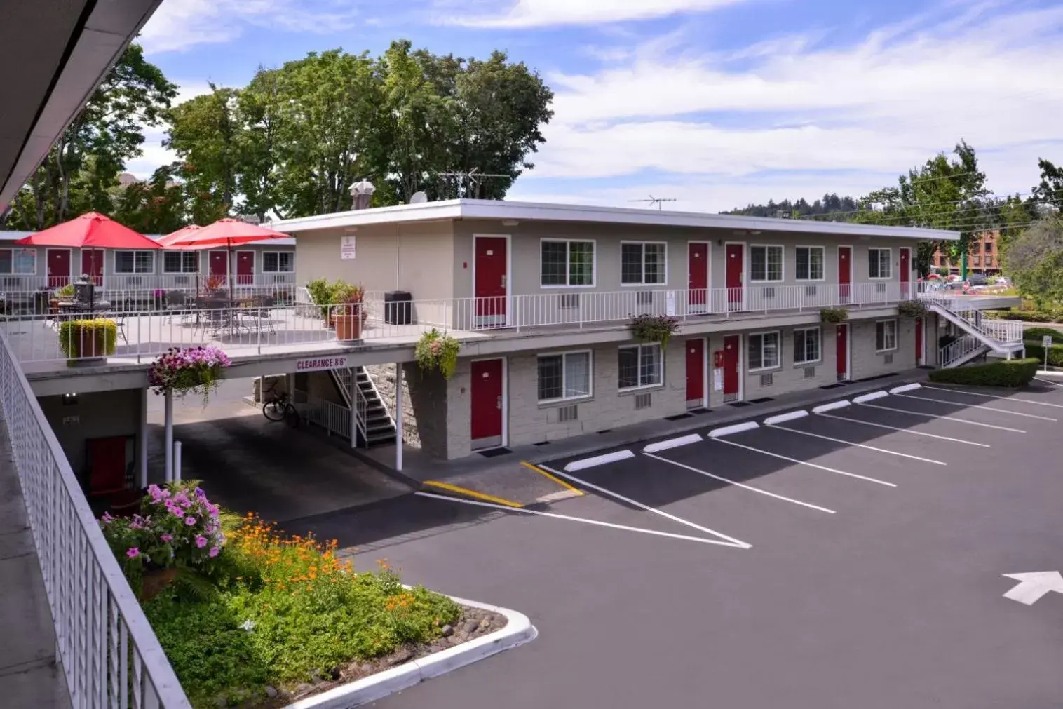 Bird's eye view, Property Building in Campus Inn & Suites Eugene Downtown