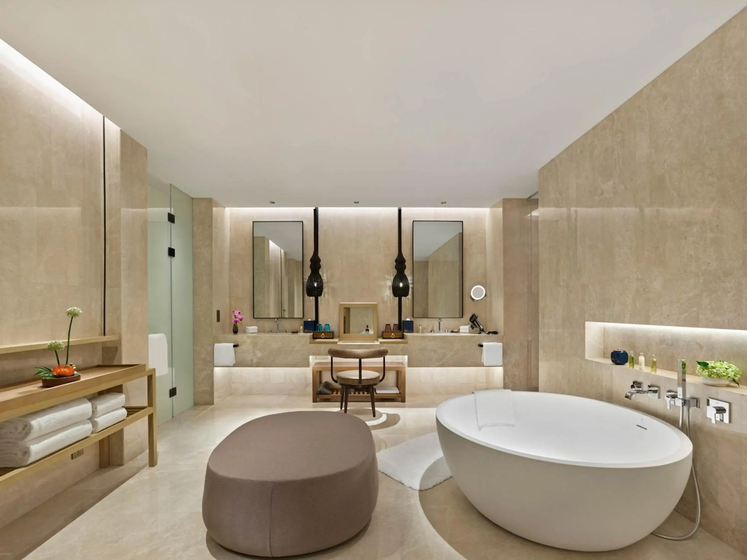 Bathroom in Hilton Shanghai Songjiang Guangfulin