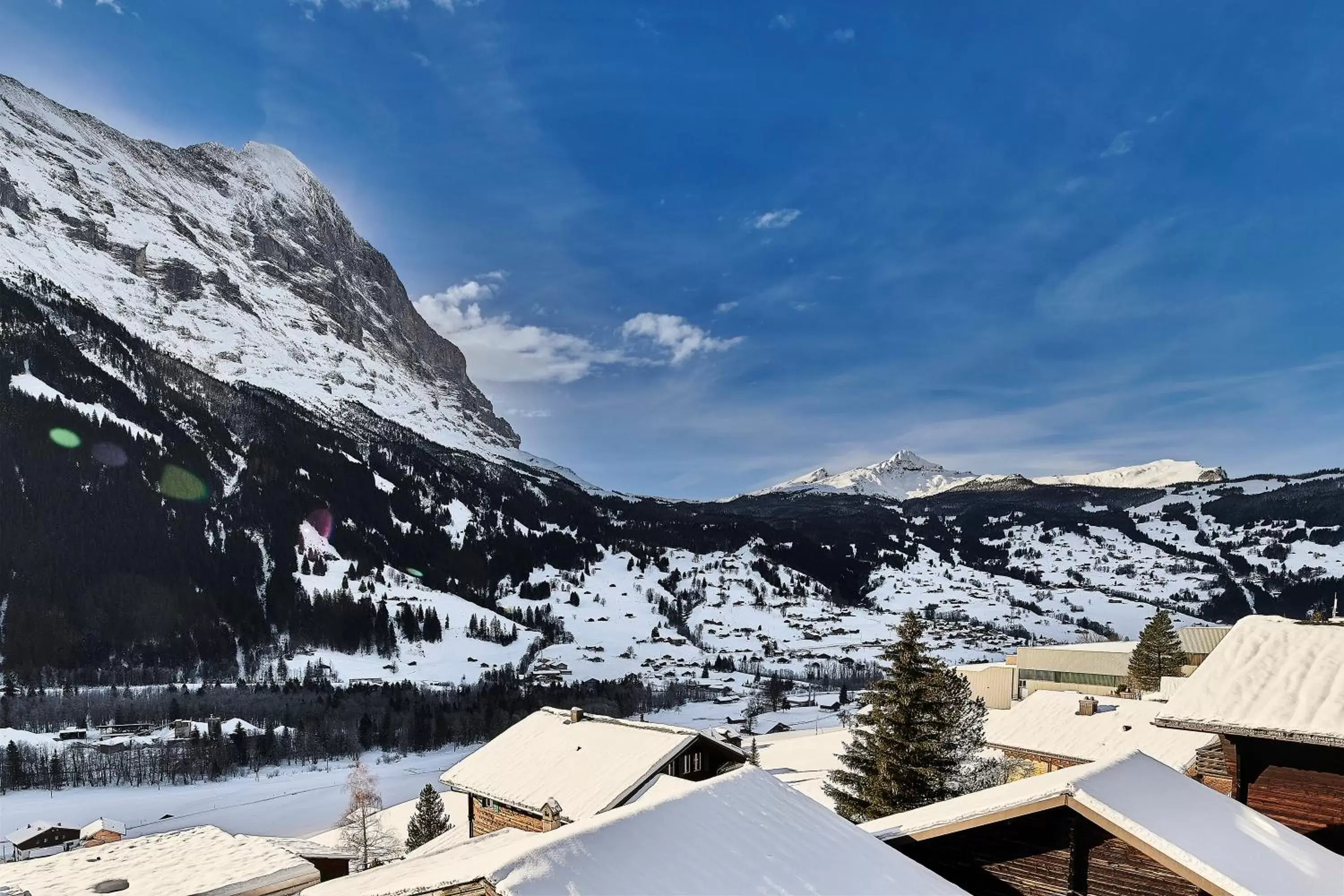 Mountain view, Winter in Hotel Spinne Grindelwald