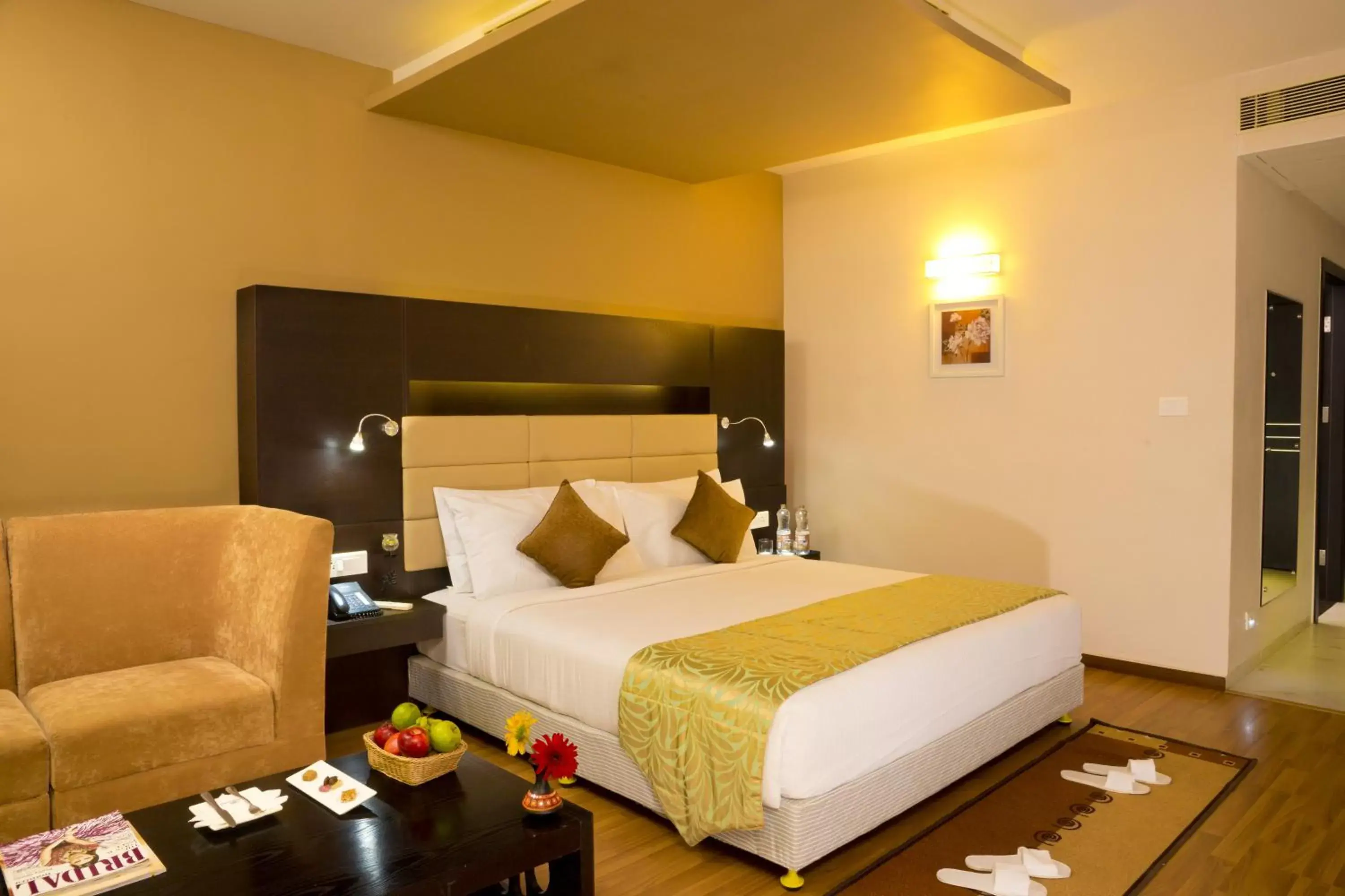 Bed in Poppys Hotel Madurai