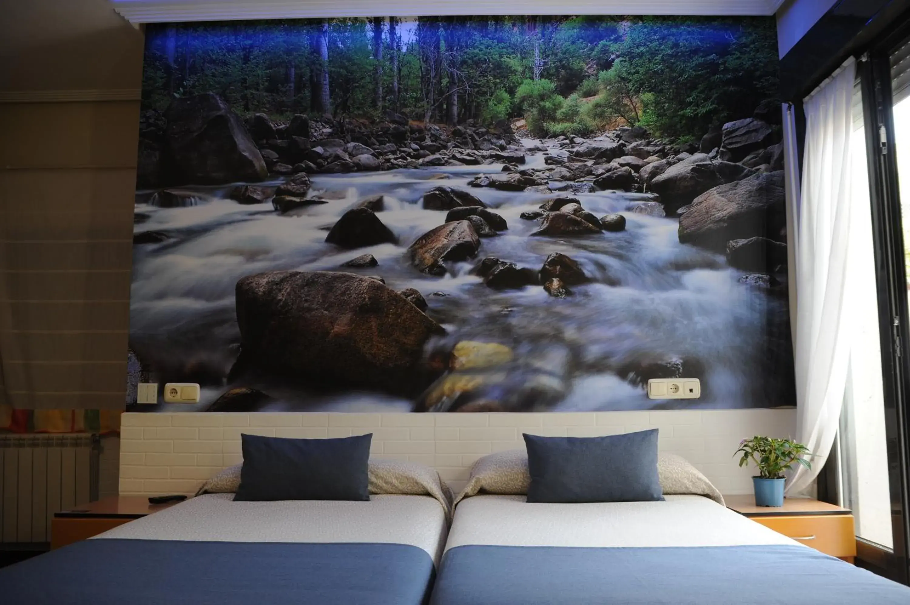 Decorative detail, Bed in Hotel Aitana