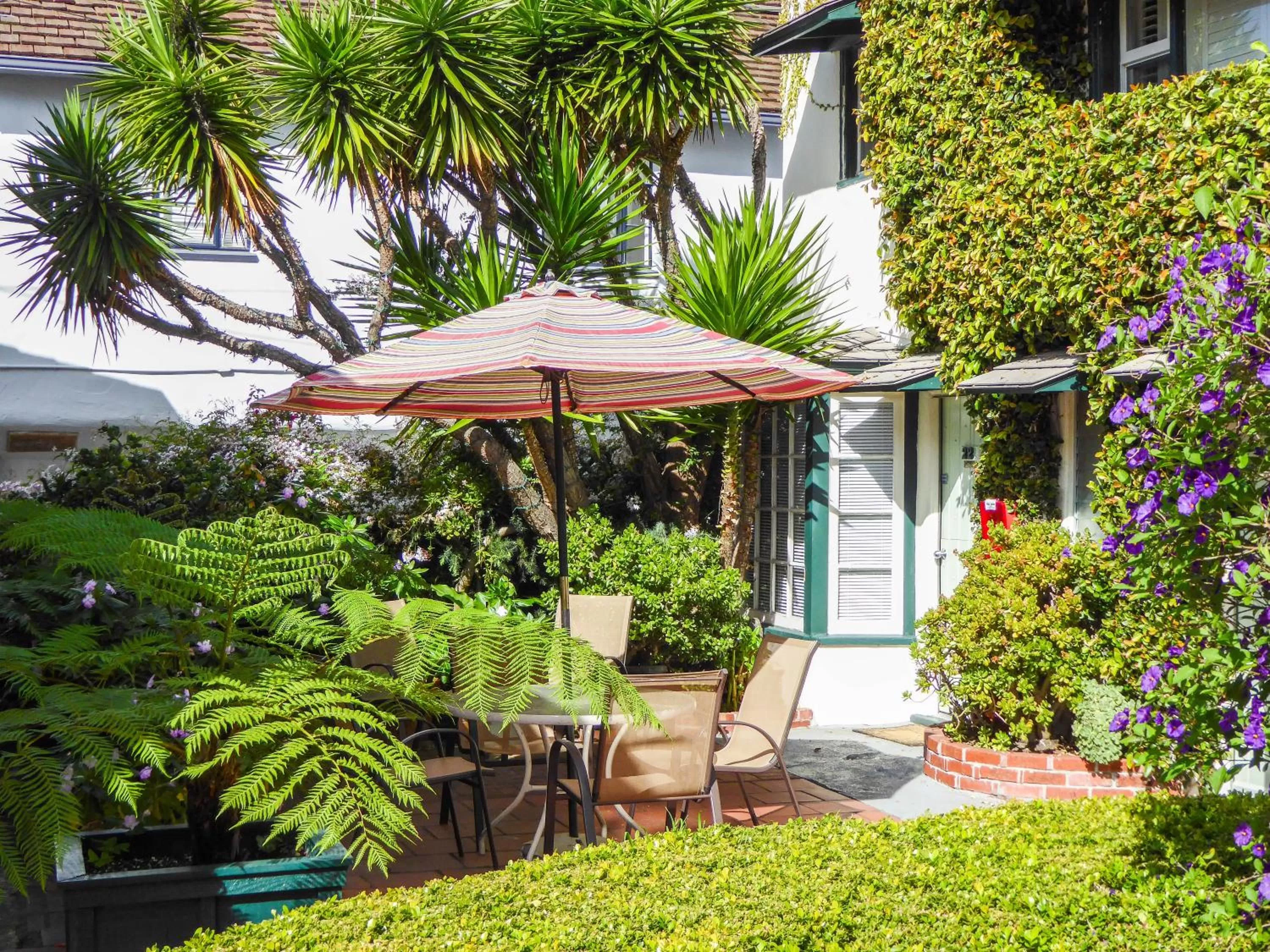 Garden view in Carmel Fireplace Inn