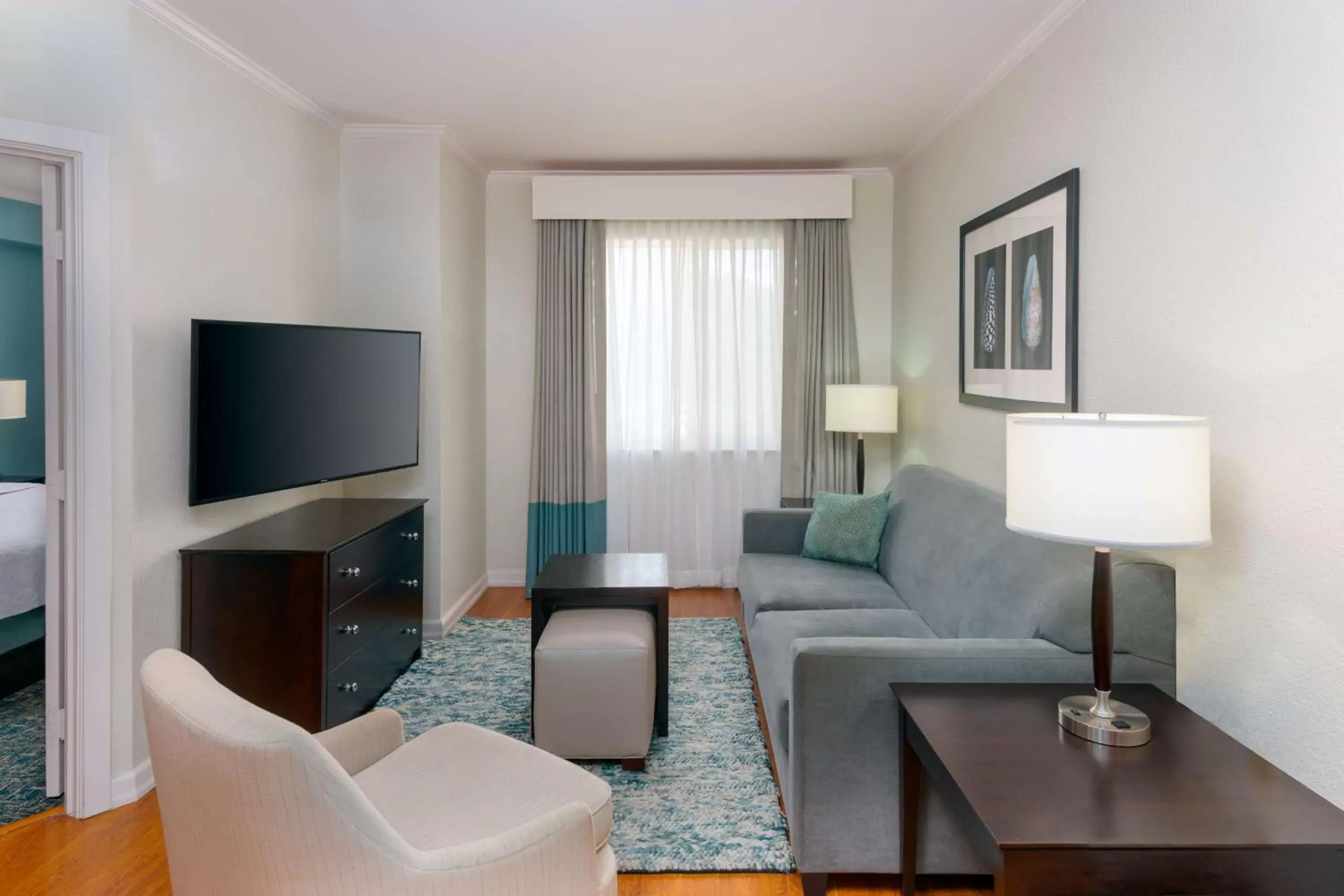 Living room, Seating Area in Homewood Suites by Hilton Bonita Springs