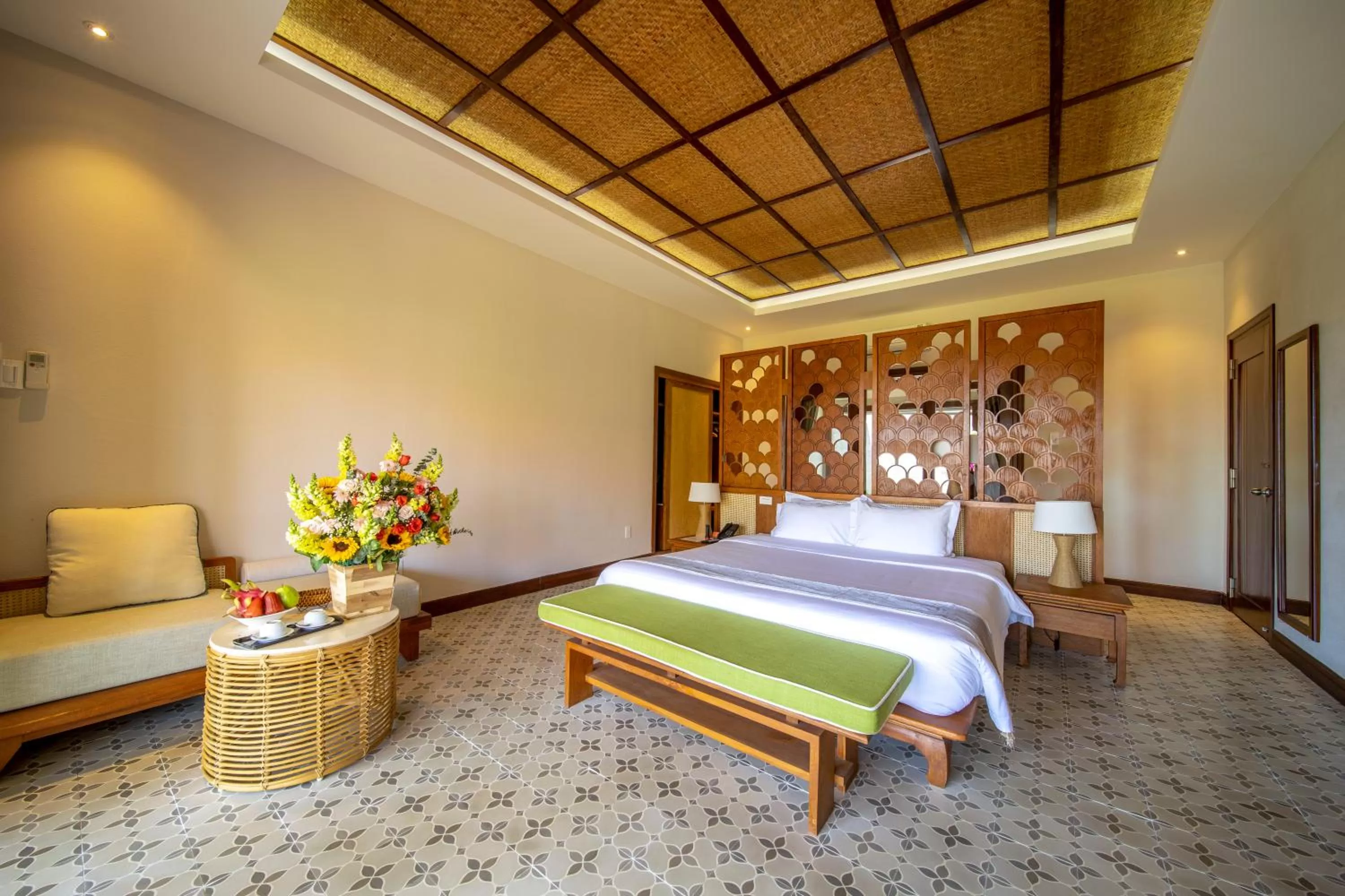 Bed in Sao Mai Beach Resort