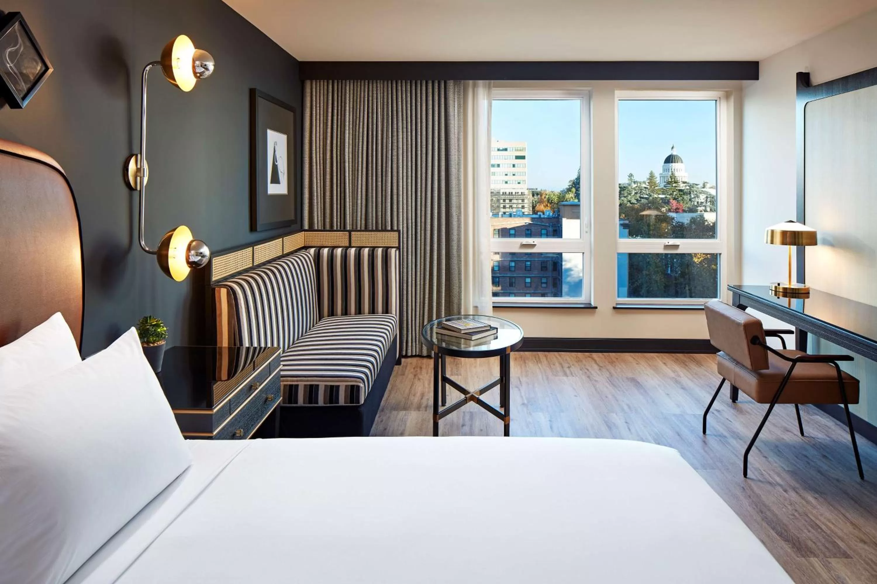 View (from property/room), Bed in Hyatt Centric Sacramento Downtown