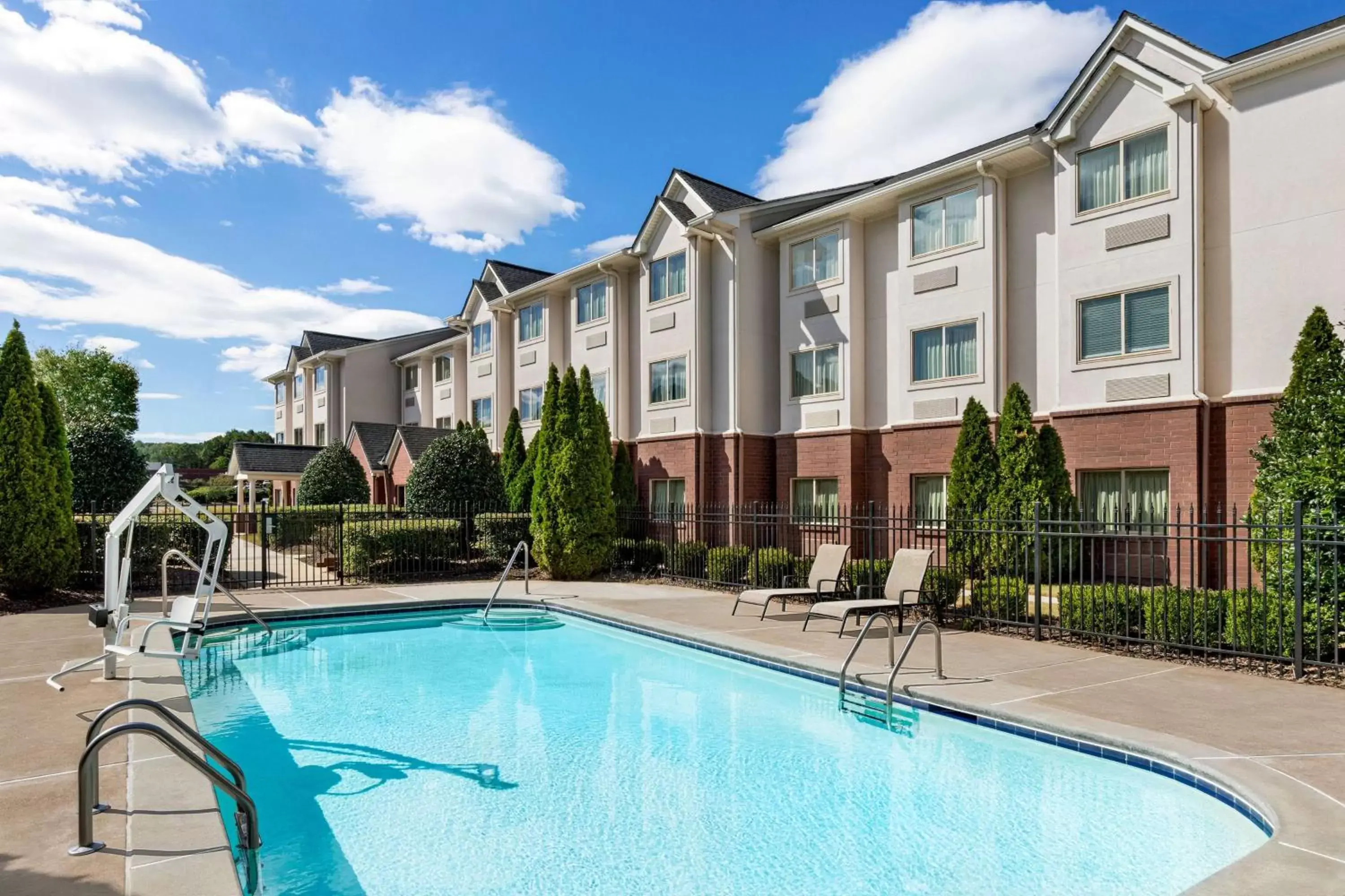 Pool view, Swimming Pool in Microtel Inn & Suites by Wyndham Woodstock/Atlanta North