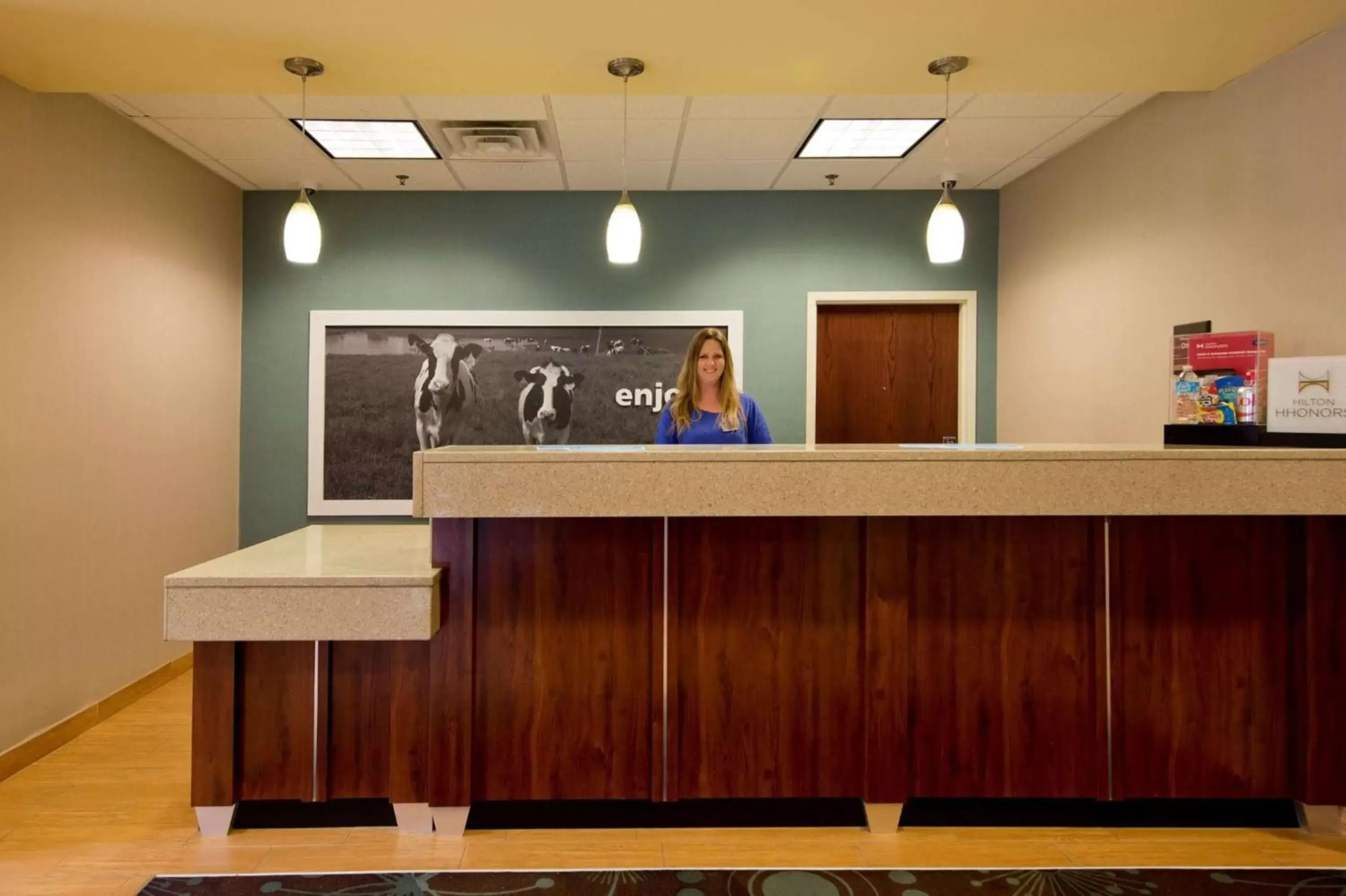 Lobby or reception in Hampton Inn Inwood Lobby or reception in Hampton Inn Inwood