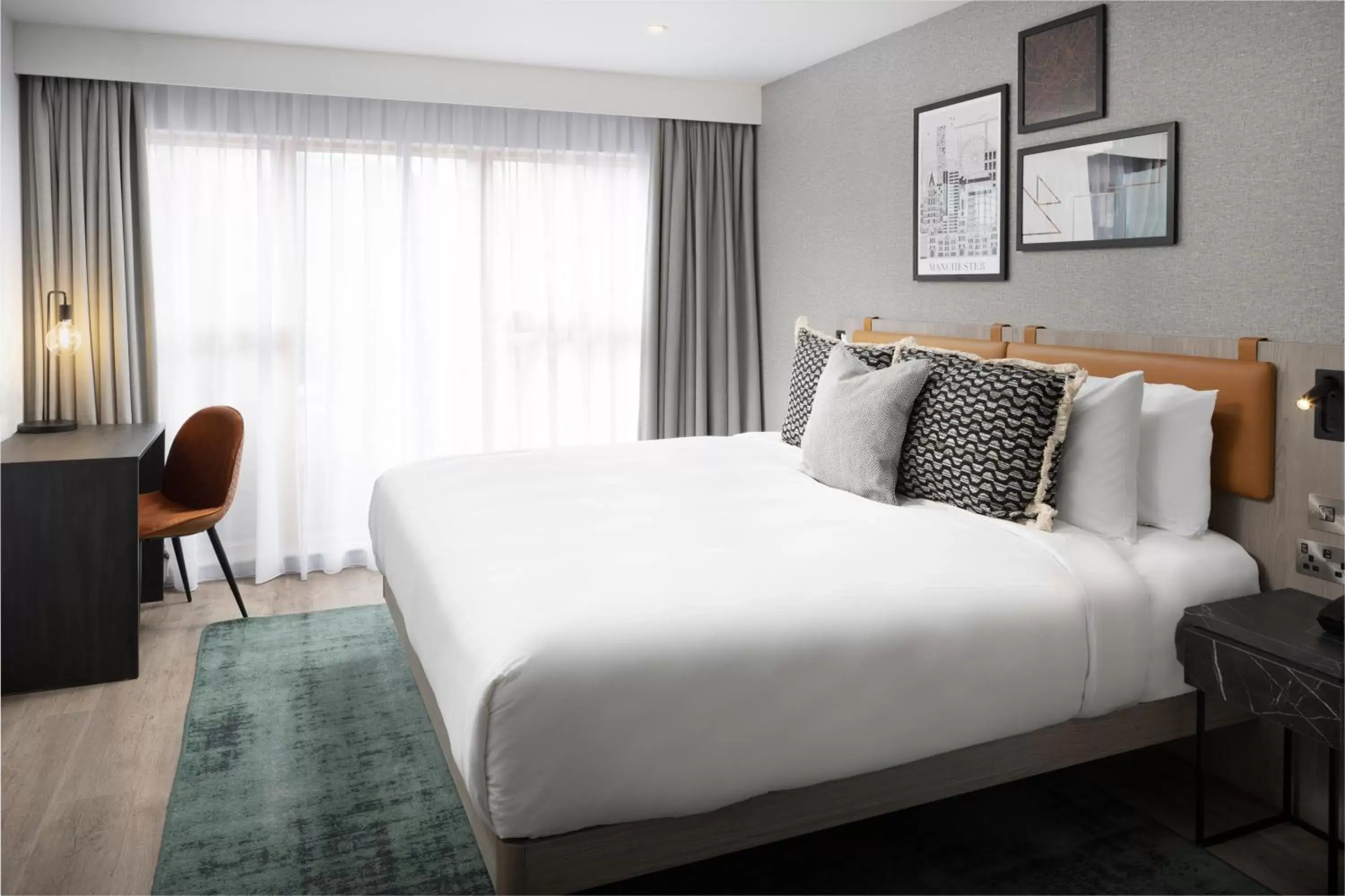 Bedroom, Bed in Residence Inn by Marriott Manchester Piccadilly