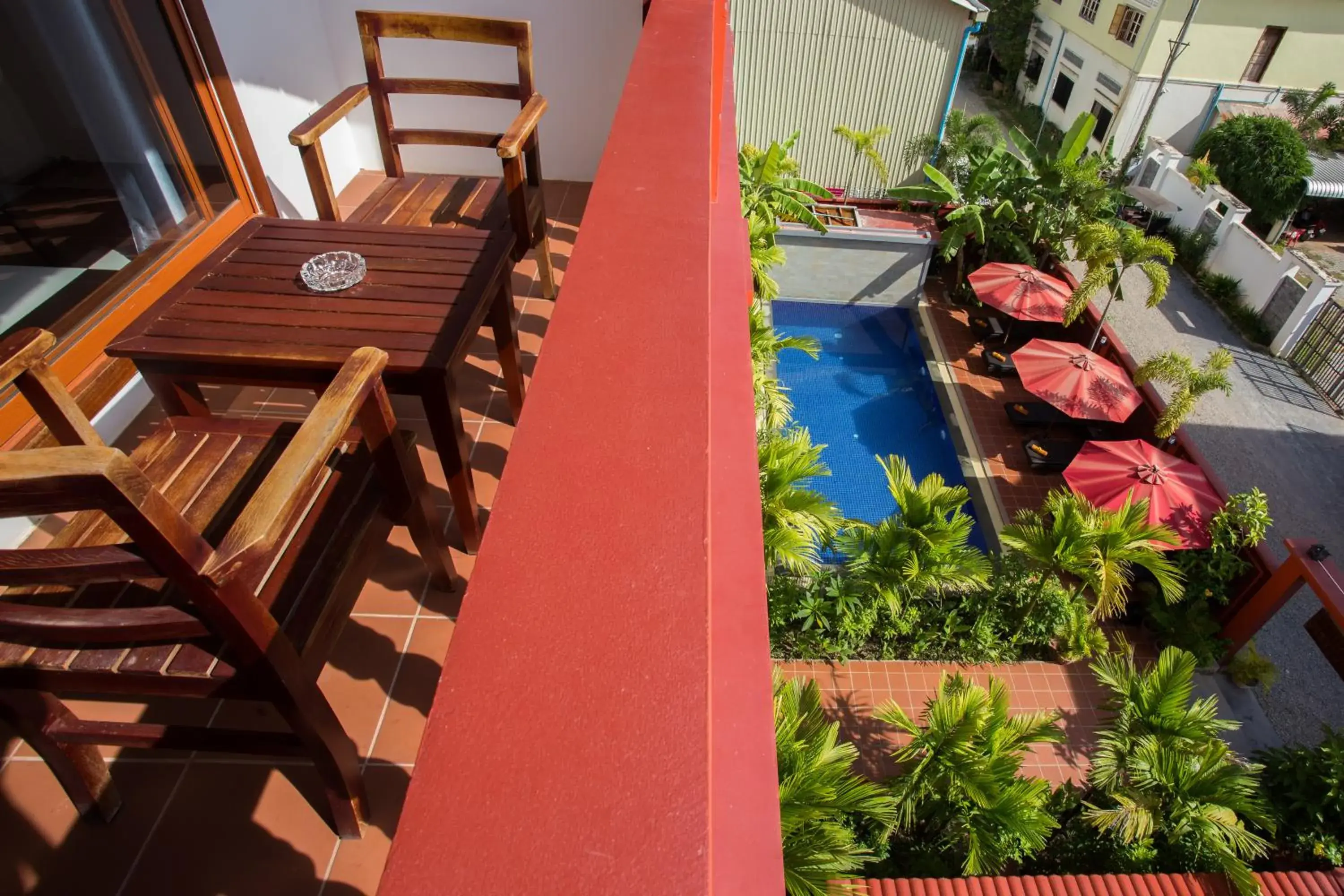 Balcony/Terrace, Pool View in Bou Savy Villa