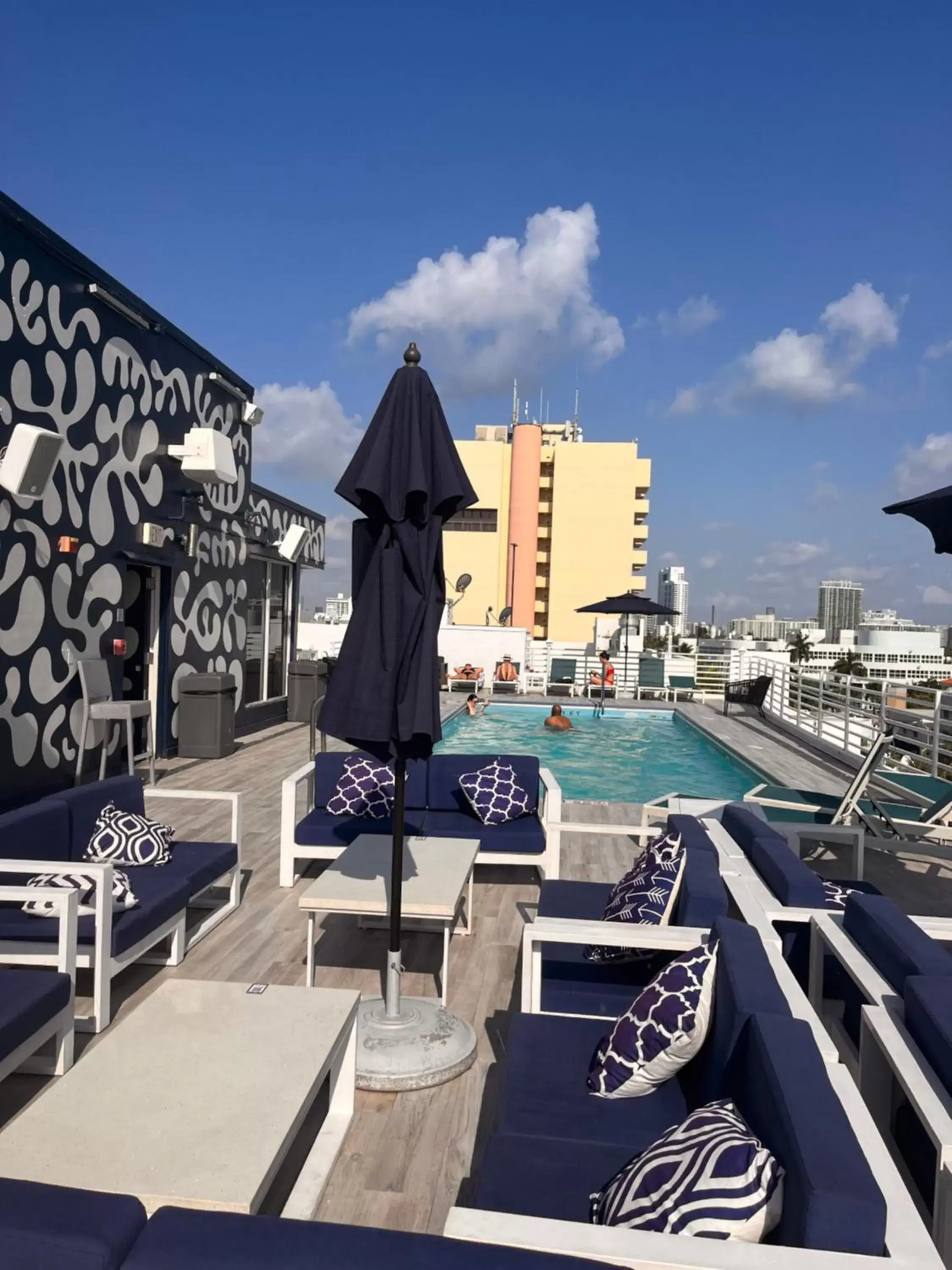 Pool view in Suites at The Strand on Ocean Drive