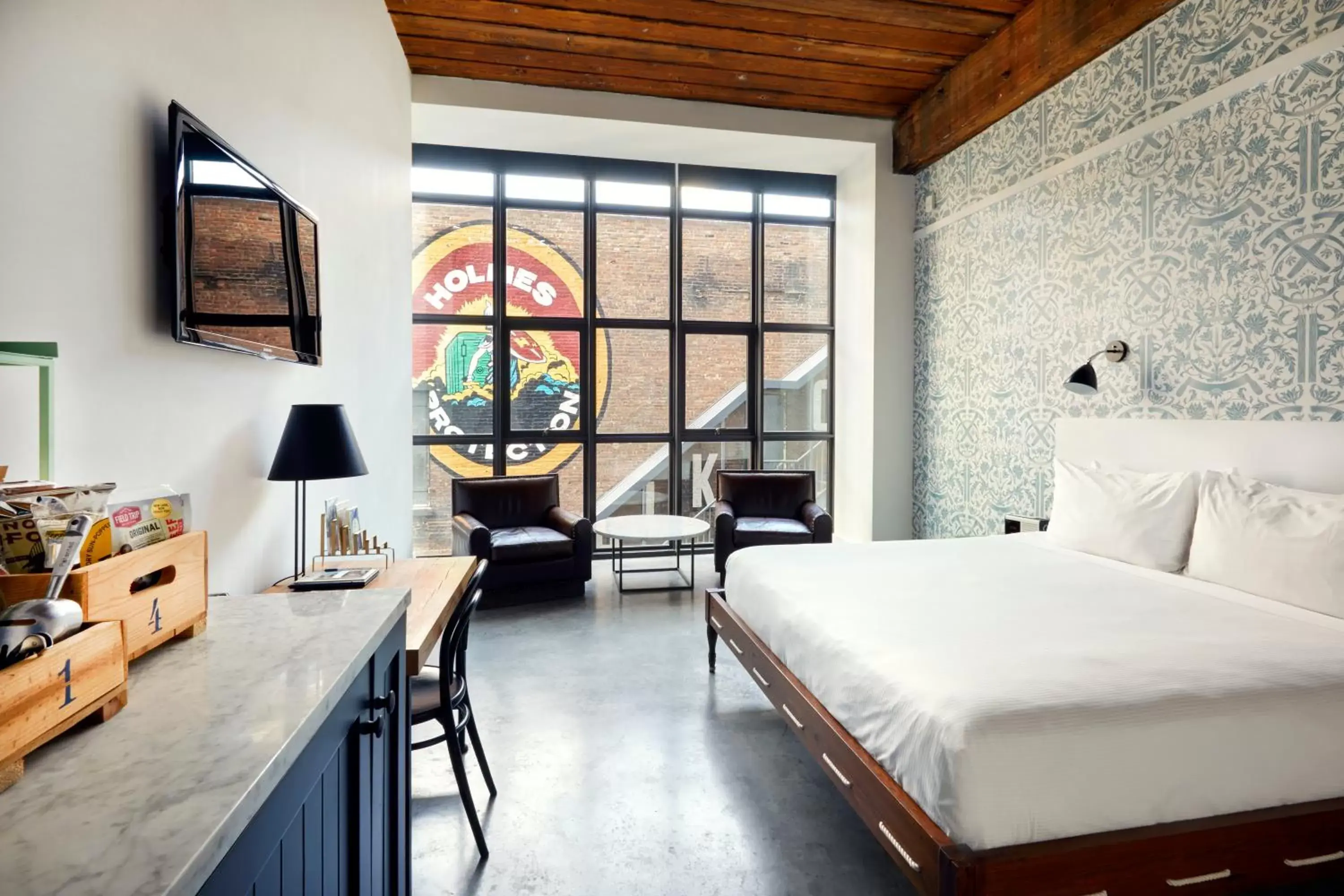 Bedroom in Wythe Hotel