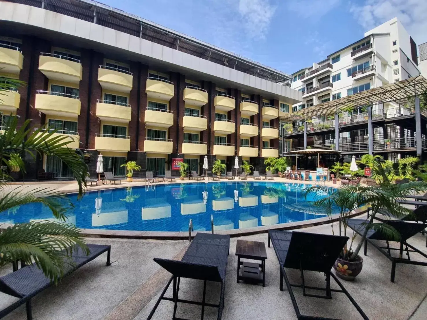 Pool view, Property Building in Baron Beach Hotel