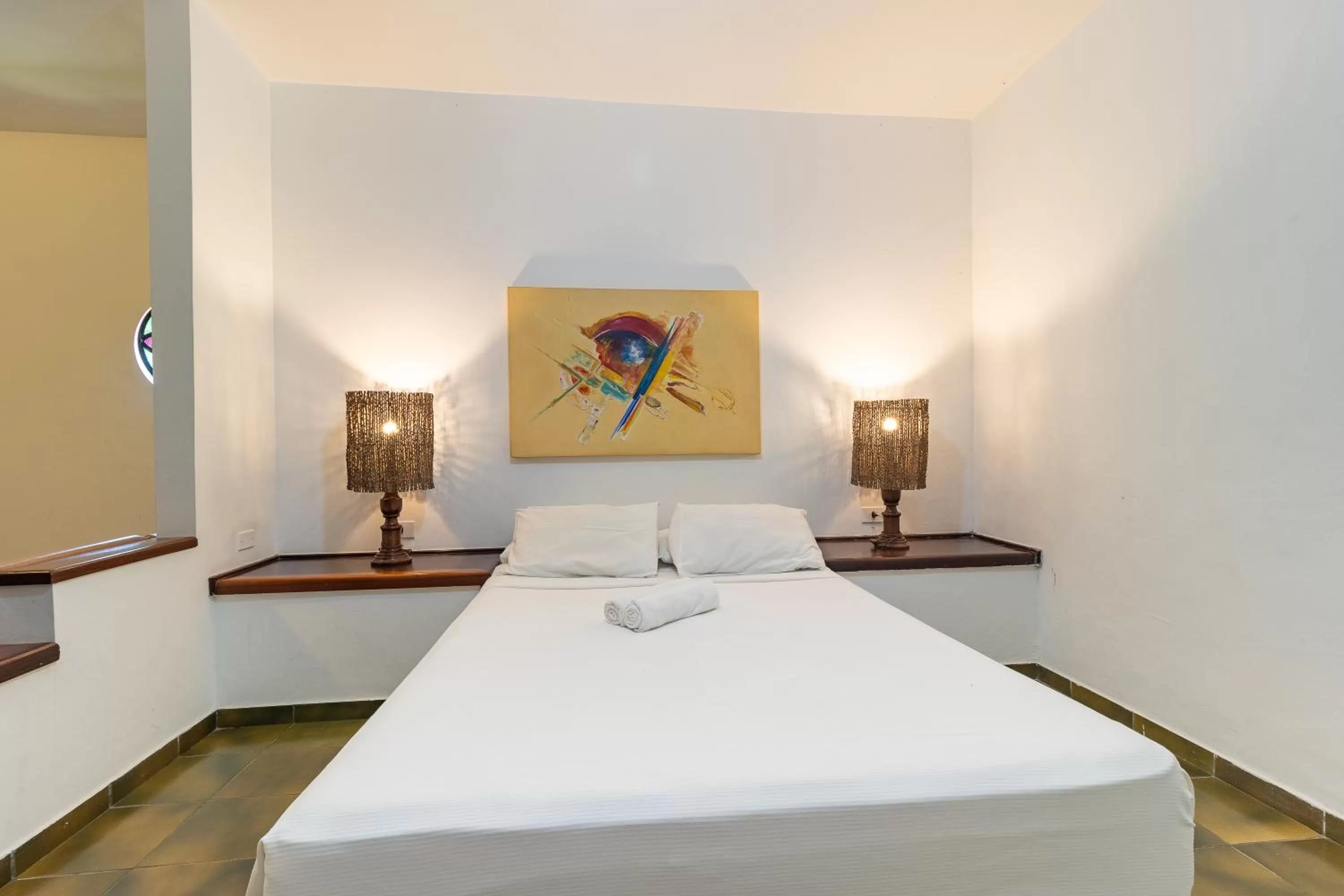 Bed in Pousada Casa Amarela