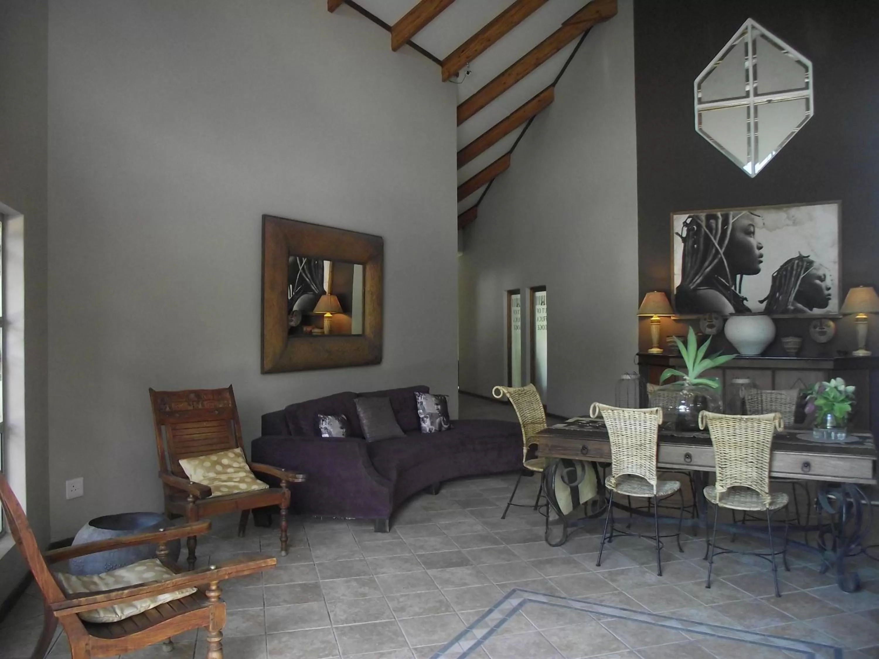 Lobby or reception in Out of Africa Town Lodge