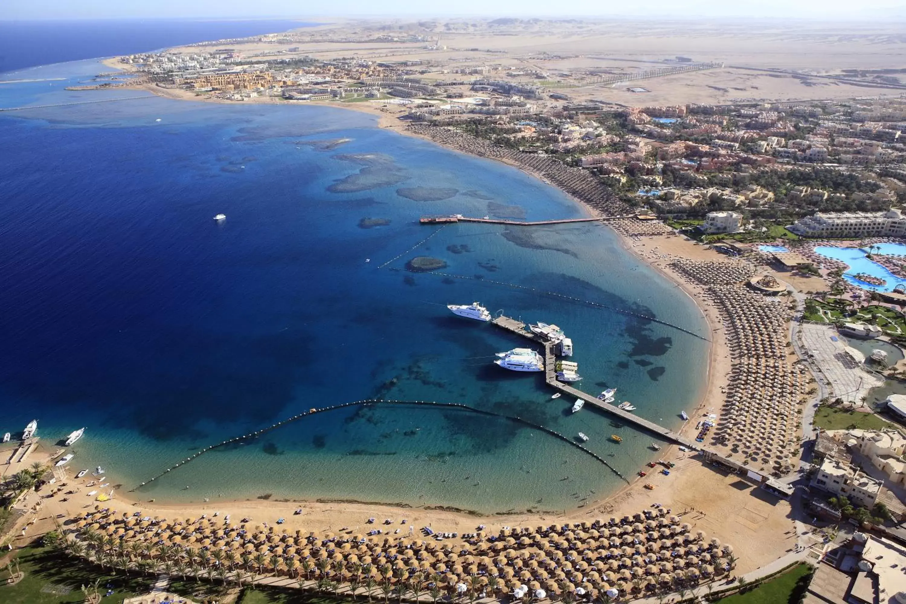 Bird's eye view, Bird's-eye View in Iberotel Makadi Beach