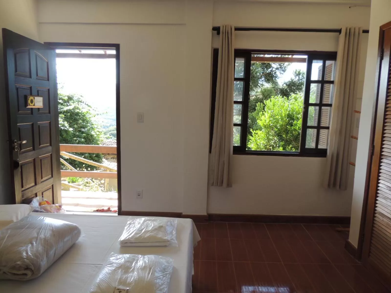 Bed in Pousada R.N.C. Nosso Paraíso