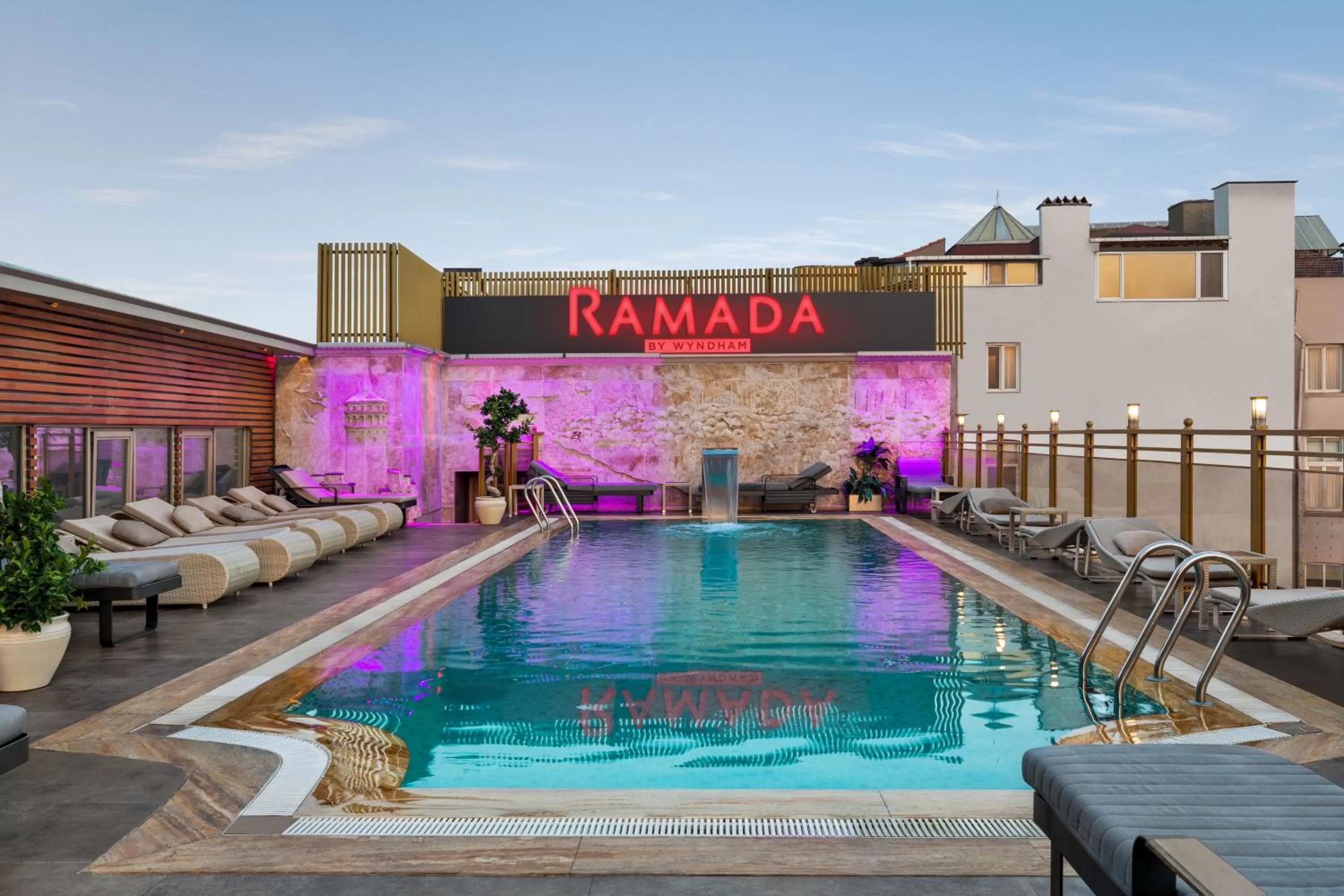 Swimming pool in Ramada By Wyndham Istanbul Pera Taksim