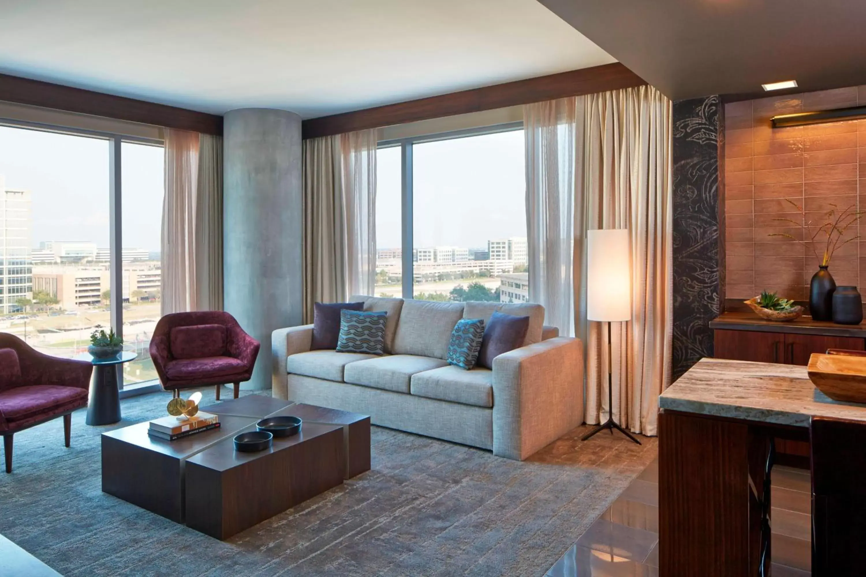 Living room, Seating Area in Renaissance Dallas at Plano Legacy West Hotel
