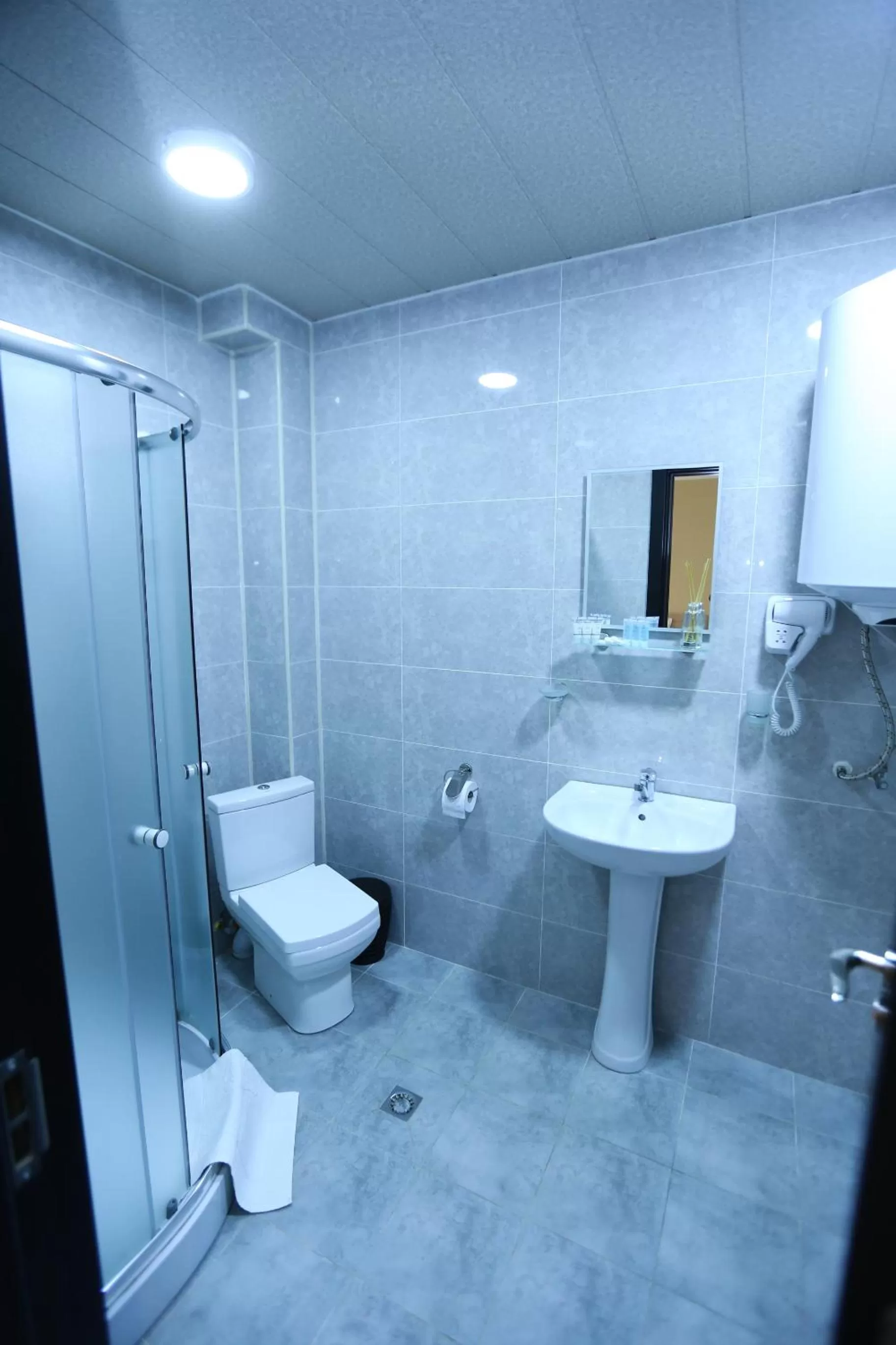 Shower in Royal Palace Hotel, Lagodekhi