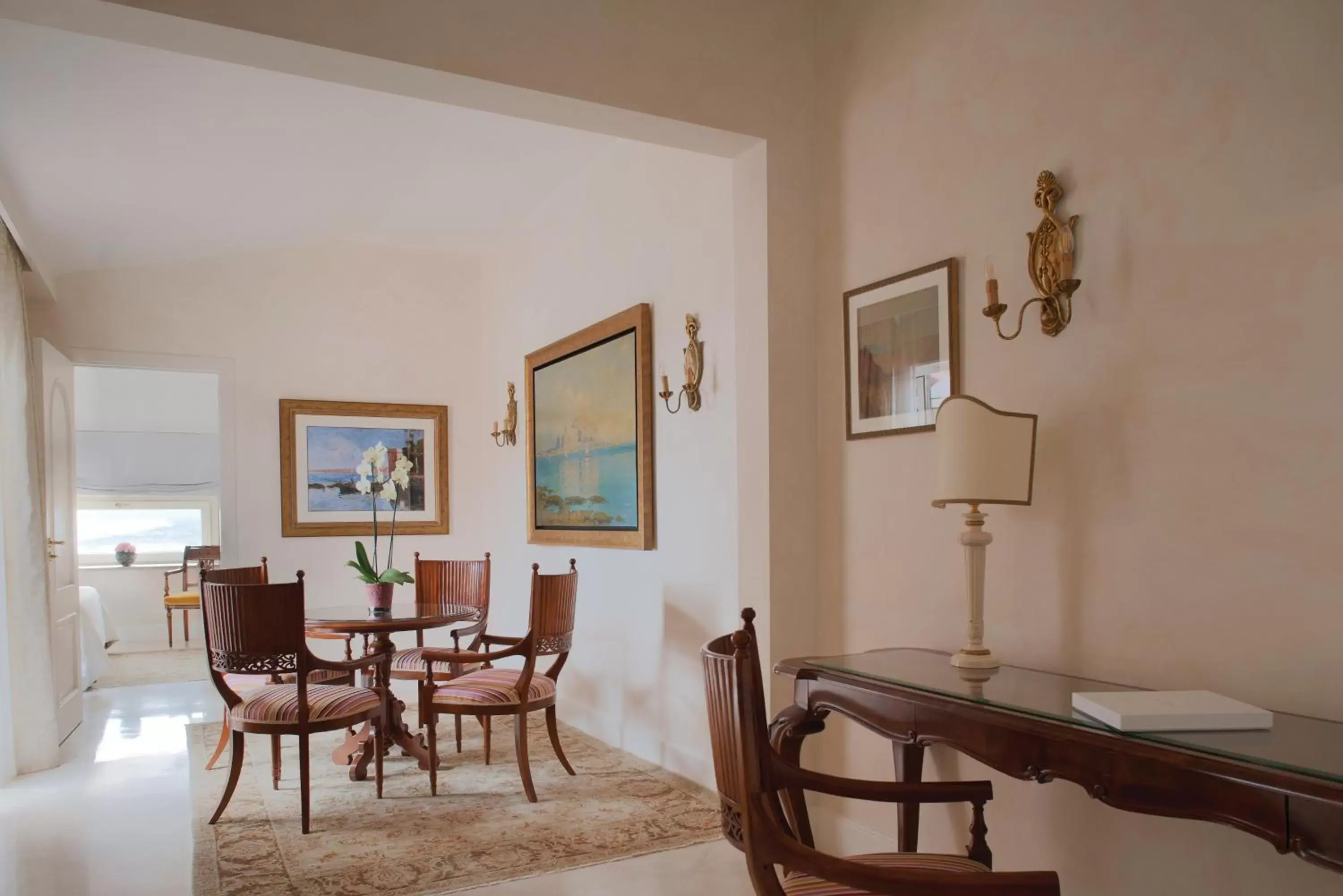 Living room, Dining Area in Grand Hotel Timeo, A Belmond Hotel, Taormina