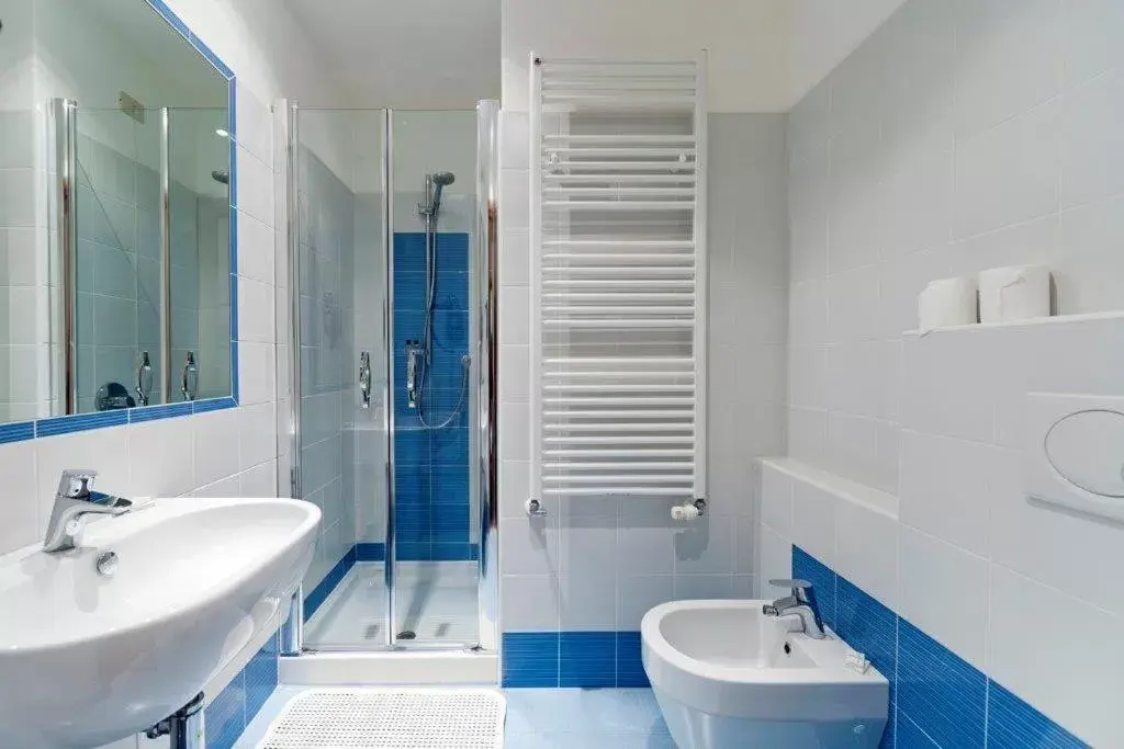 Shower, Bathroom in Hotel Quarcino